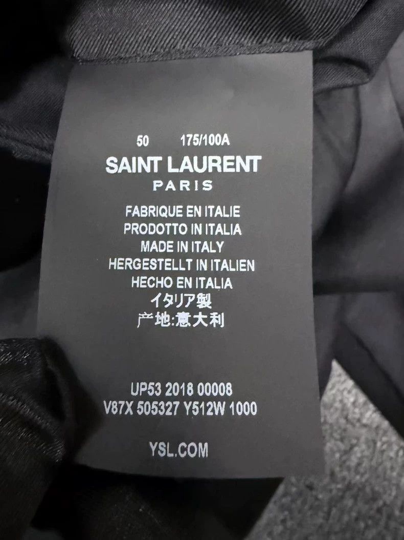 Yves Saint Laurent Saint Laurent Sword Collar Satin Smoking Suit 2502-Nextarro Size 50R - 4 Thumbnail