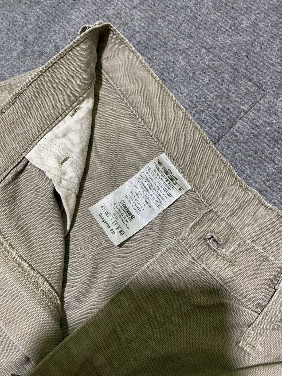 Carhartt CARHARTT B11 - DES (DESSERT) | CARPENTER PANTS (DATED 2007) Size US 31 - 10 Thumbnail