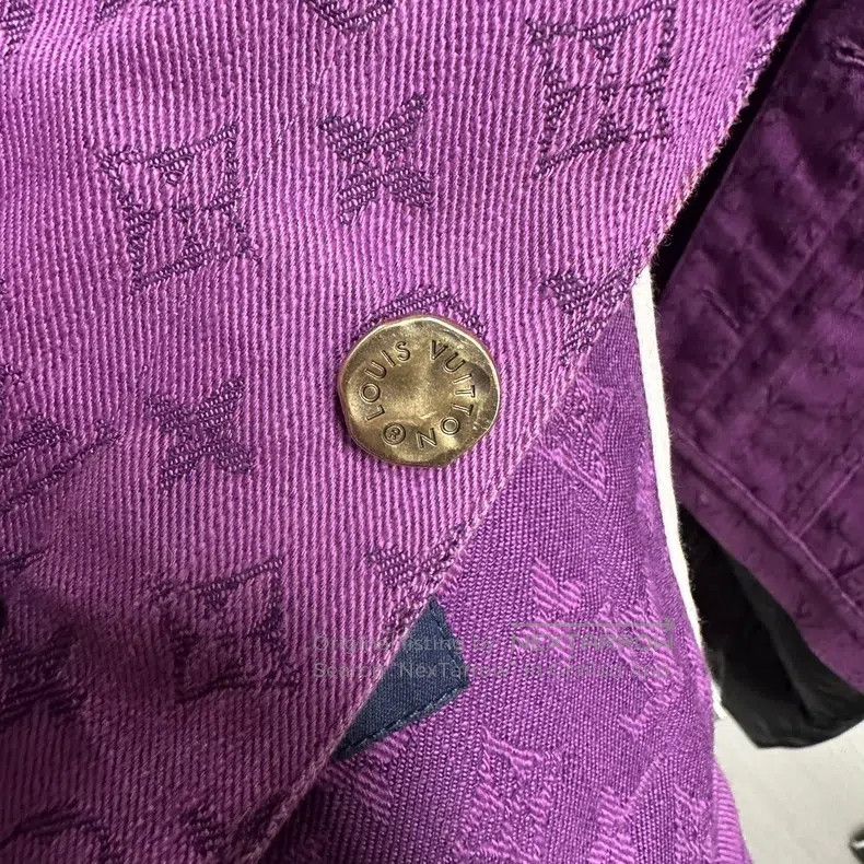 Louis Vuitton Louis Vuitton purple denim jacket Size US M / EU 48-50 / 2 - 9 Thumbnail