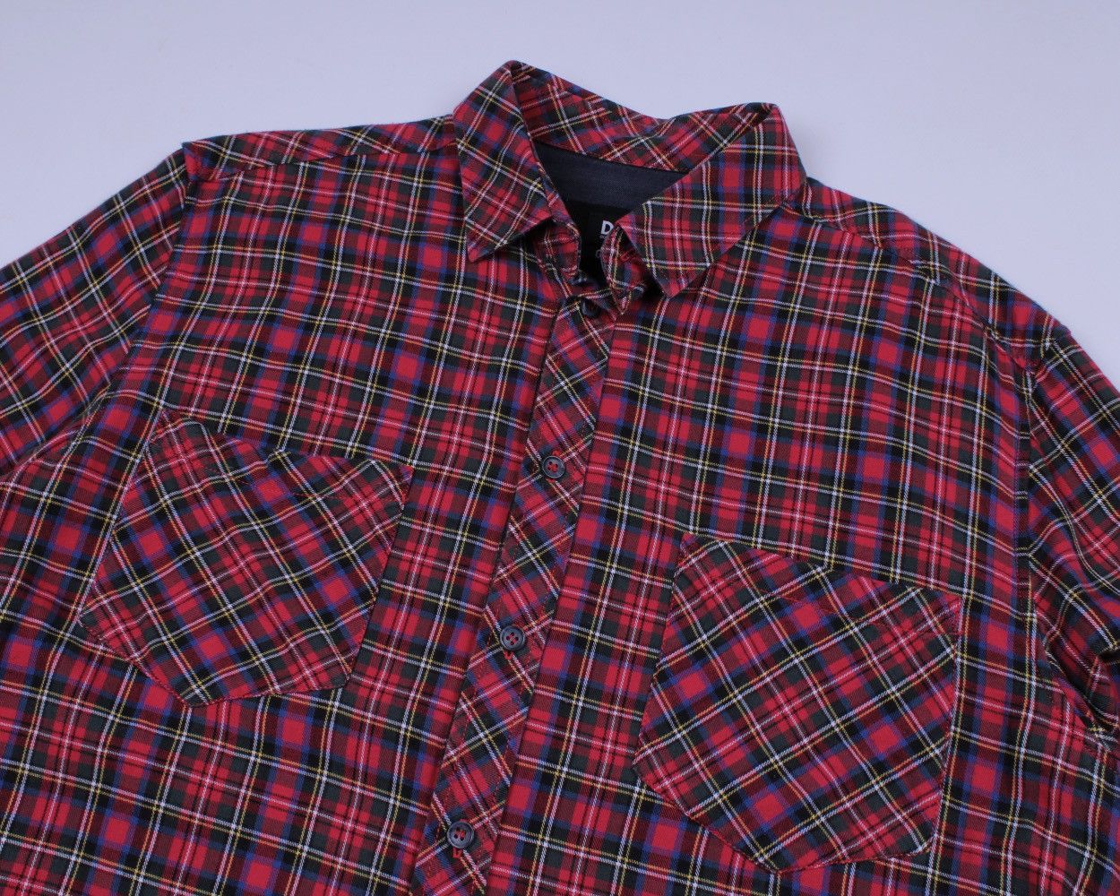 Designer × Dolce & Gabbana Dolce & Gabbana George Plaid Red Long Sleeve Button Shirt Size US L / EU 52-54 / 3 - 7 Thumbnail