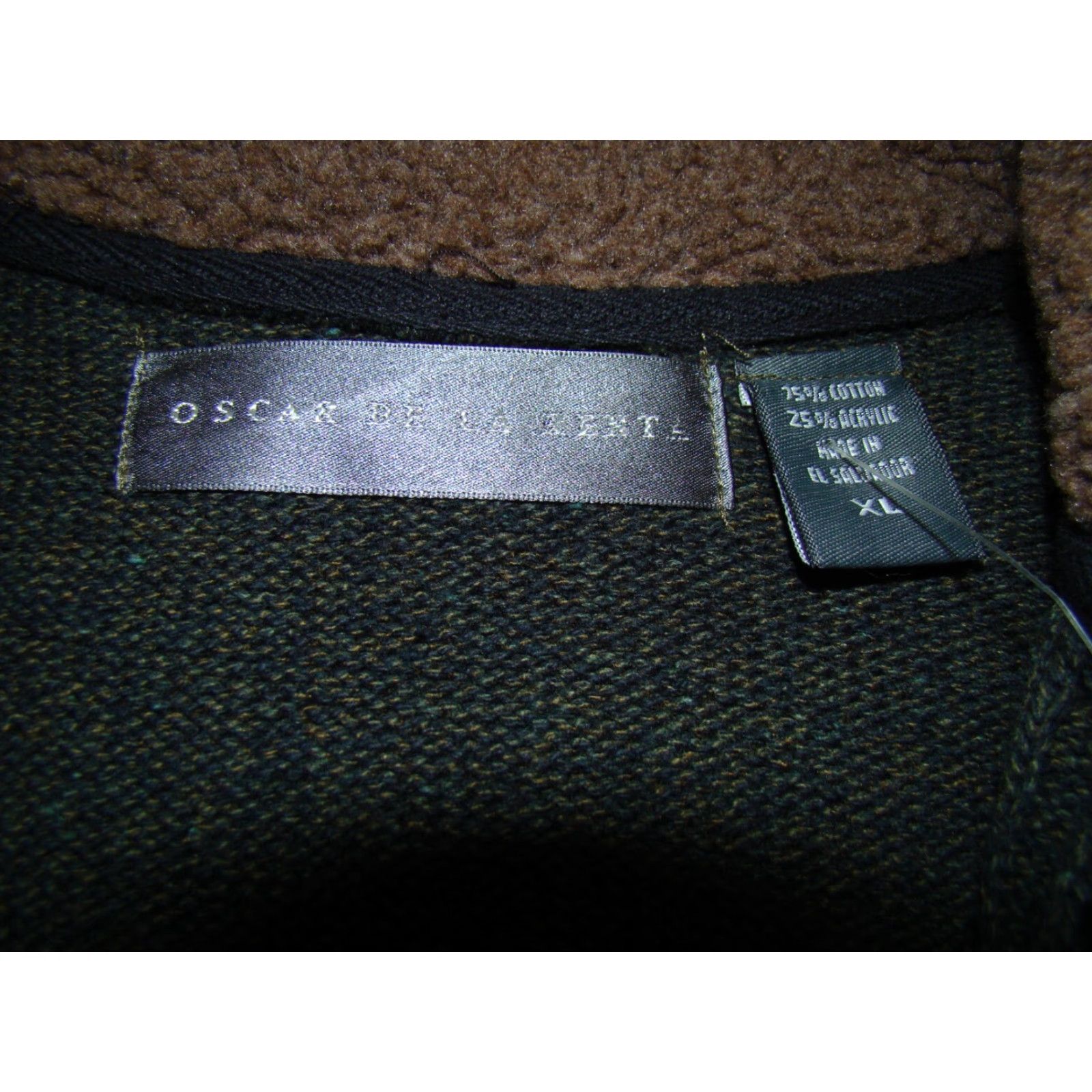 Oscar De La Renta Oscar de la Renta Sweater 1/4 Zip Sherpa Collar Men XL Blue Green NWT Pullover Cardigan Size US XL / EU 56 / 4 - 6 Thumbnail