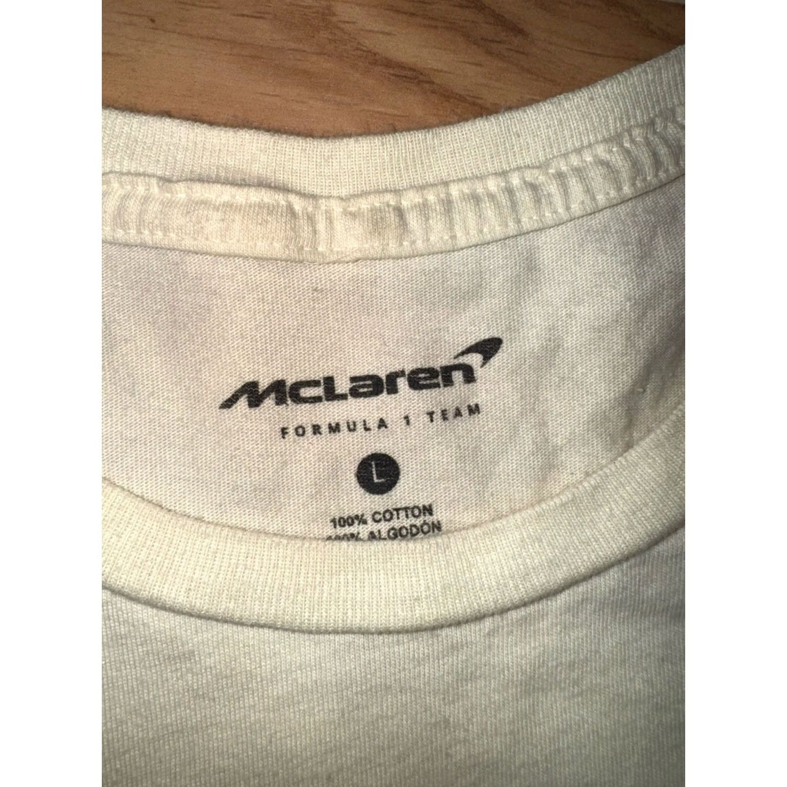 Vintage McLaren F1 Team Shirt Mens L White Tee Graphic Racing Shirt F1 Cars Sports Size US L / EU 52-54 / 3 - 2 Thumbnail