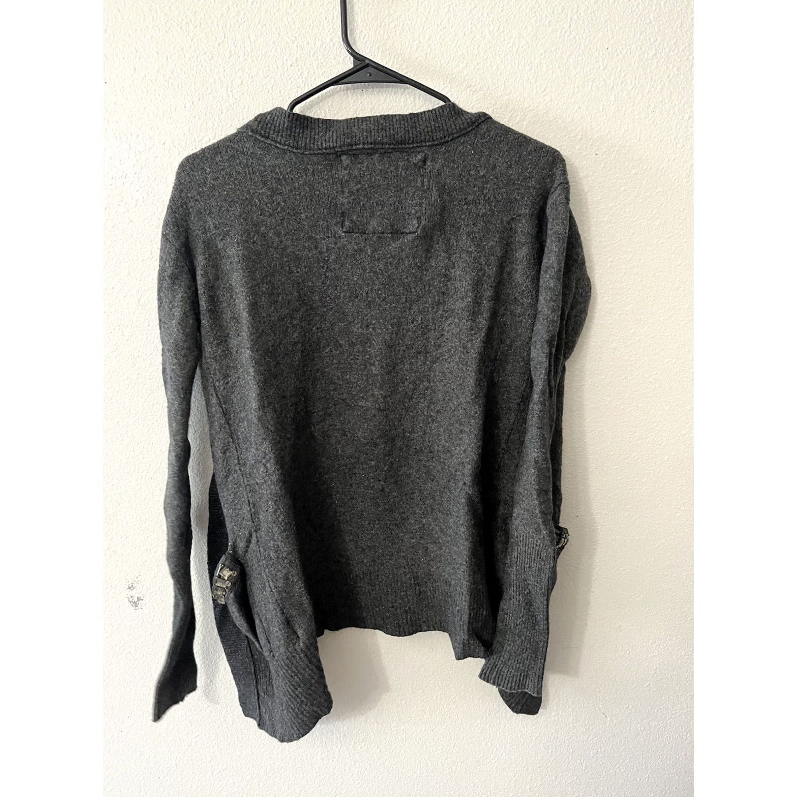 Abercrombie & Fitch Abercrombie & Fitch Cardigan Sweater Gray Wool Blend Medium Women Size M / US 6-8 / IT 42-44 - 2 Thumbnail