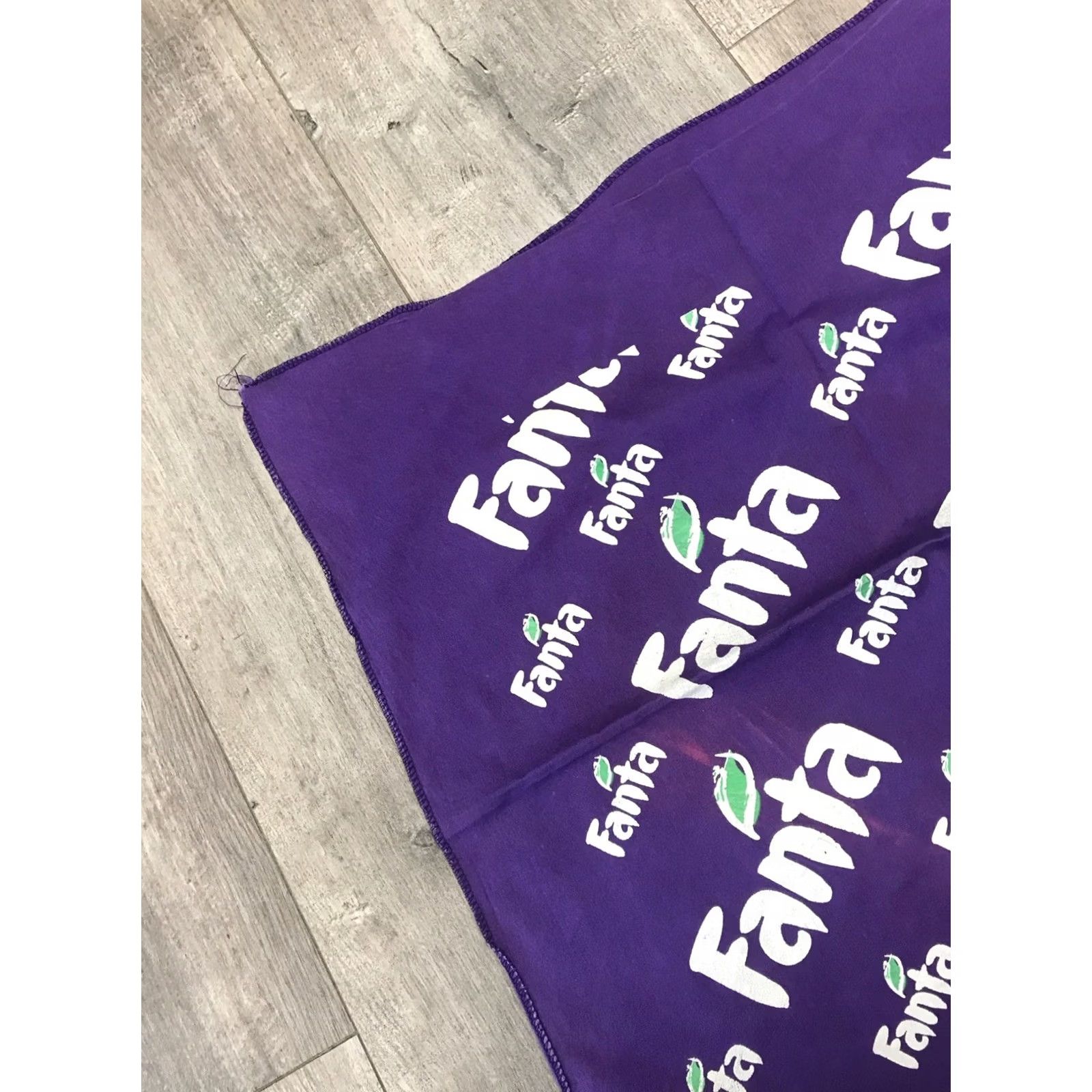 Vintage VINTAGE Fanta Purple Bandanna Handkerchief 20 Inch X 20 Inch 1980s-1990s Adult Size ONE SIZE - 2 Thumbnail