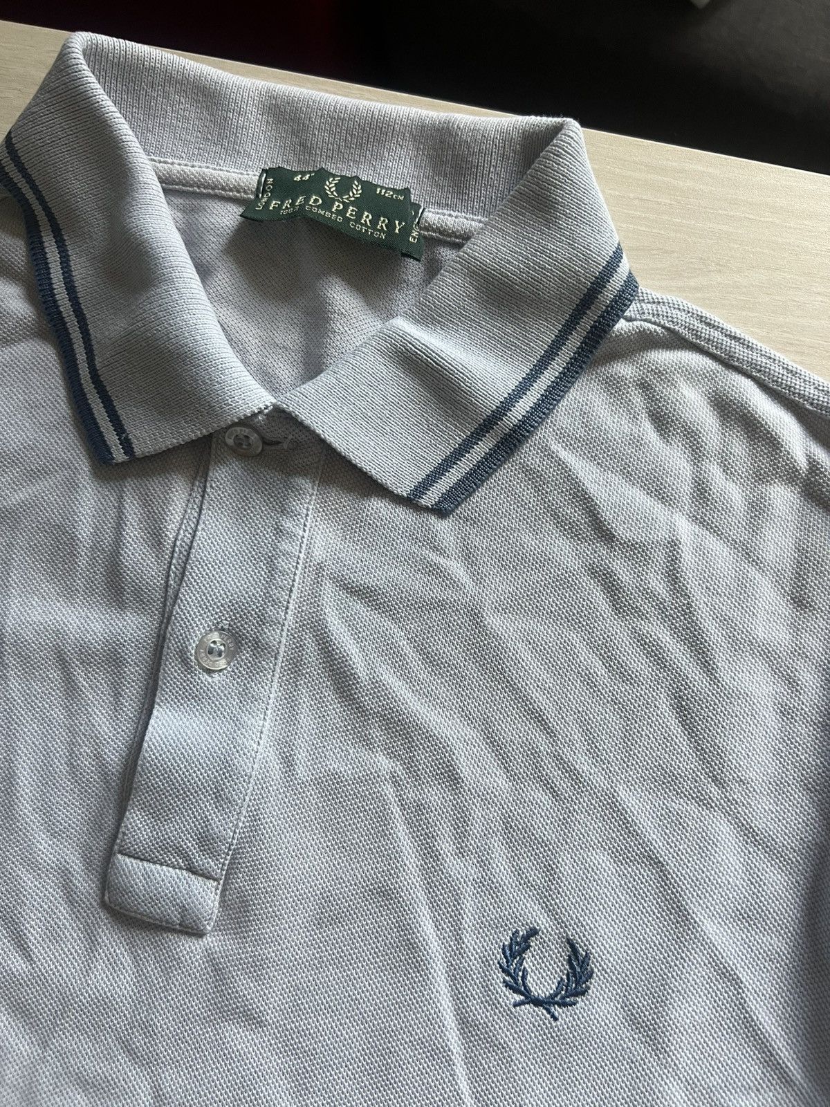 Fred Perry Fred Perry Polo – Grey / XL Oversized Fit – Great Condition Size US XL / EU 56 / 4 - 4 Thumbnail