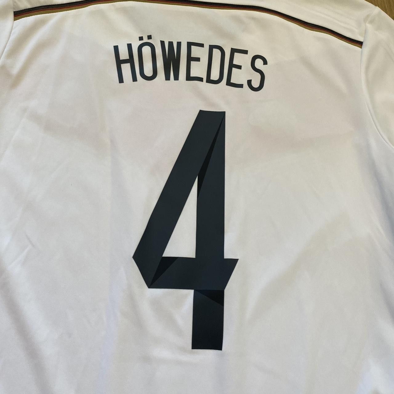 Adidas 2014-15 *4 Howdes Germany Adidas Home Football Shirt Size US L / EU 52-54 / 3 - 5 Thumbnail