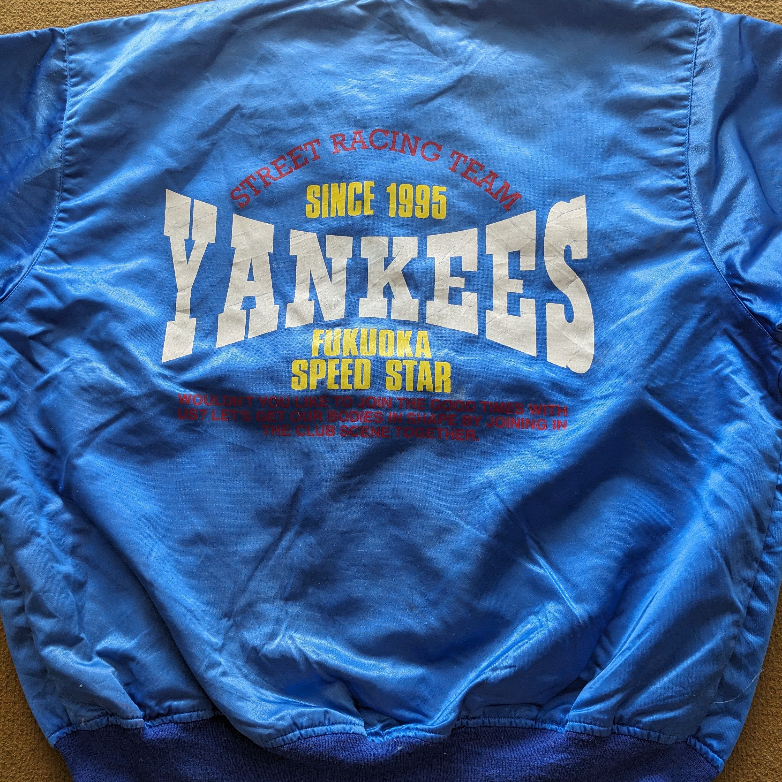 Vintage Vintage YANKEES Fukuoka Speed Star MLB Jacket Size US XL / EU 56 / 4 - 2 Thumbnail