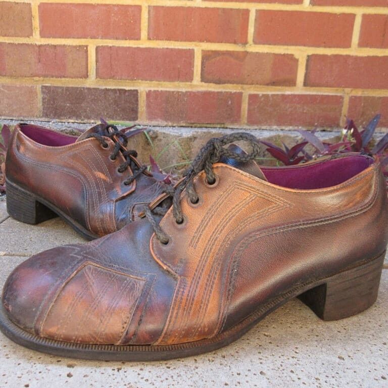 Vintage A 70s Glamrock smoothies Sharpies shoes With cross on Size US 8.5 / EU 41-42 - 6 Thumbnail