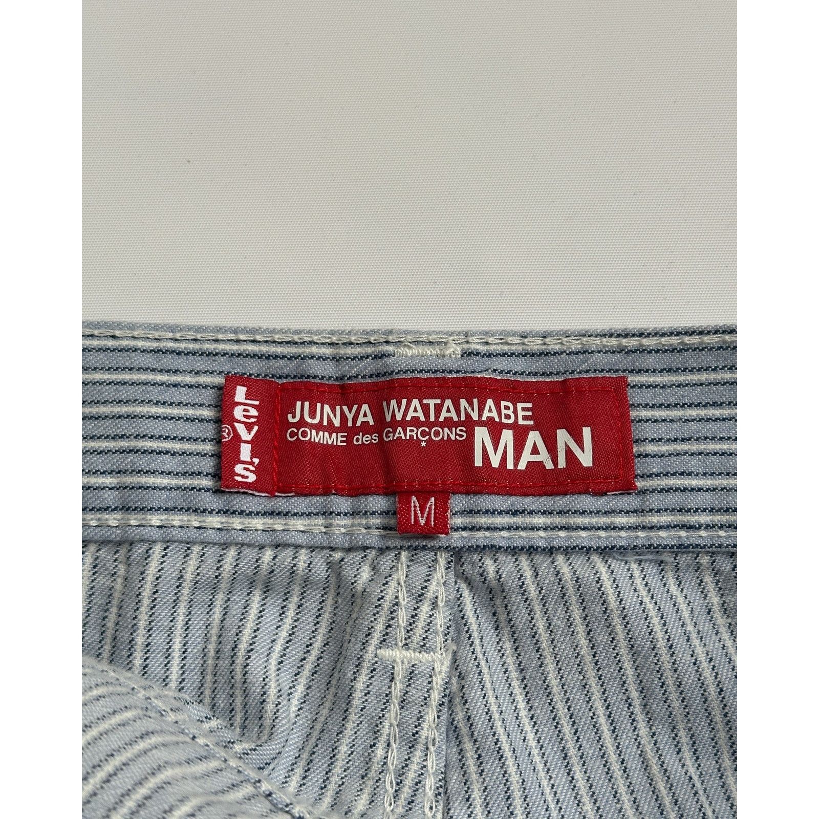 Junya Watanabe Junya Watanabe AD 2005 Wide Pinstriped Pants Size US 36 / EU 52 - 3 Thumbnail