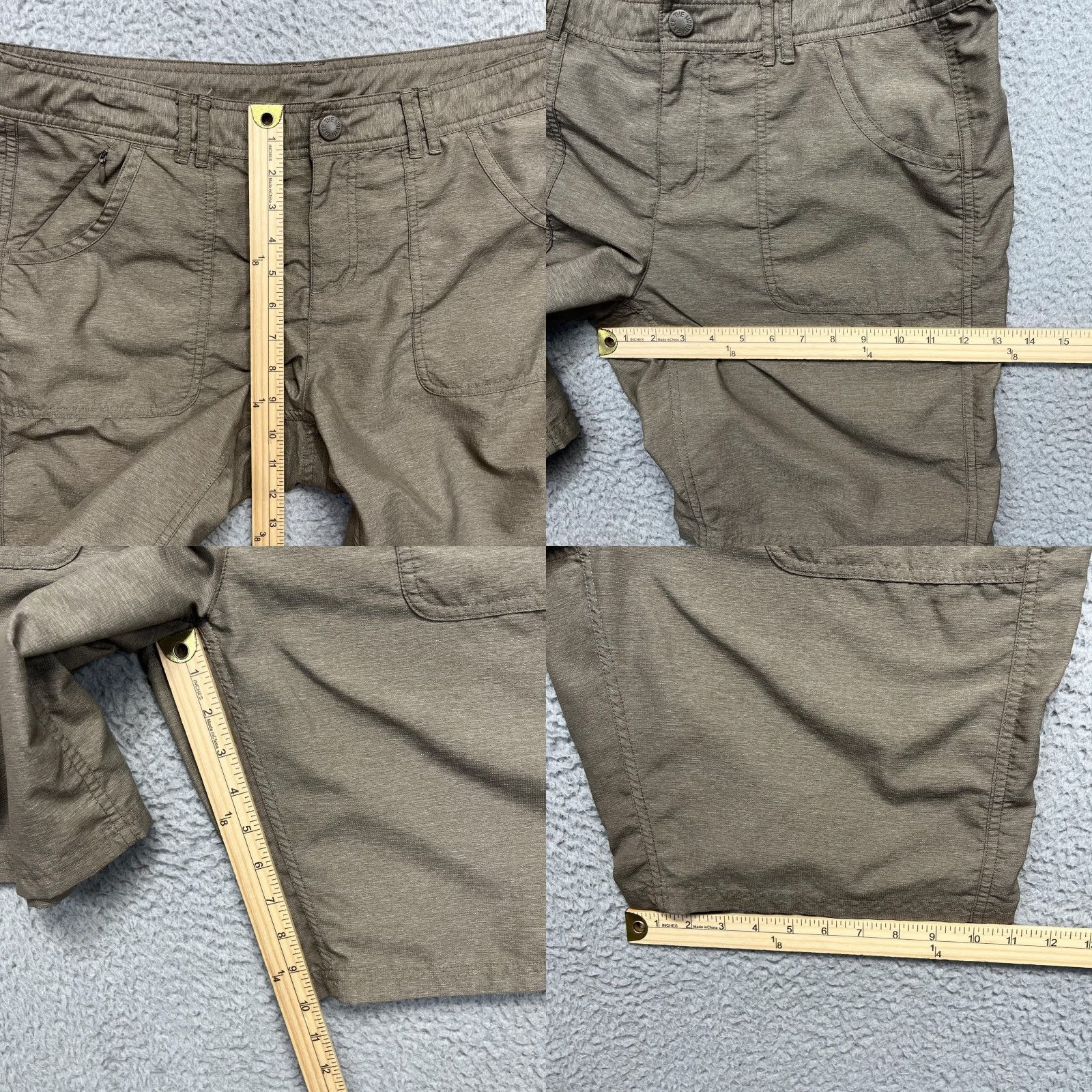 The North Face The North Face Hiking Shorts Womens 14 Brown Roll Cuff Drawstring Pockets Size 36" / US 14 / IT 50 - 9 Thumbnail