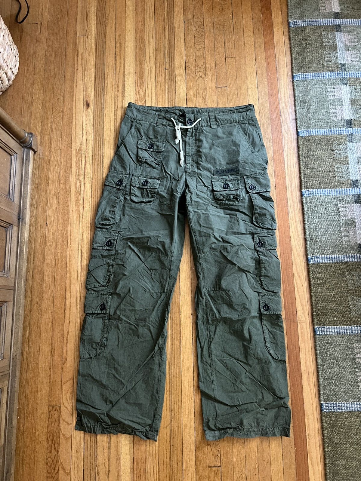 Palm Angels Palm Angels SS21 Paneled Cargo Pant Military Size US 34 / EU 50 - 1 Thumbnail