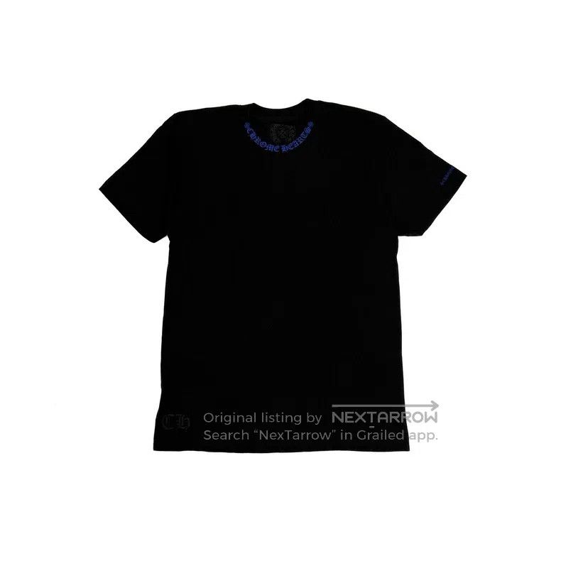 Chrome Hearts CHROME HEARTS Size M Black and blue logo short sleeves Size US M / EU 48-50 / 2 - 2 Thumbnail