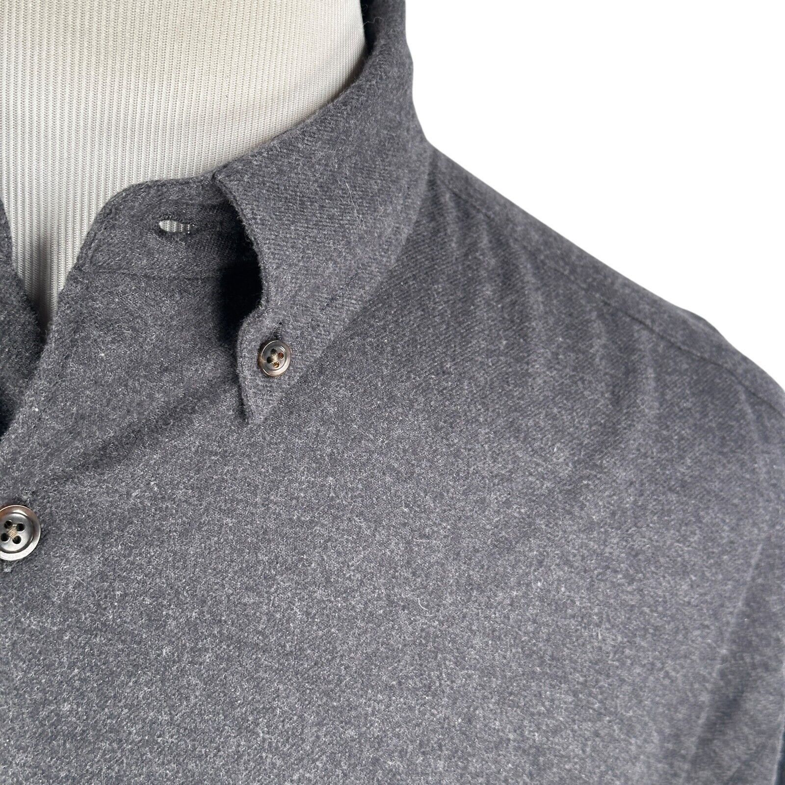 Orvis Orvis Chamois Shirt Men’s L Gray Long Sleeve Button-Down Size US L / EU 52-54 / 3 - 3 Thumbnail
