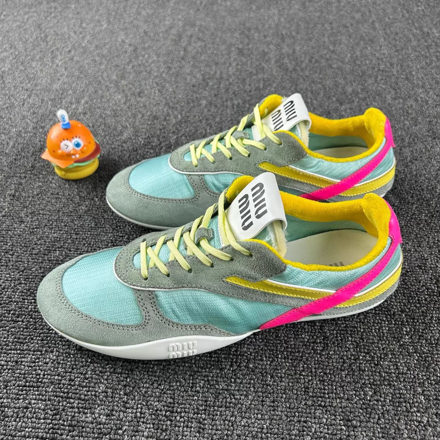 Miu Miu MIU MIU 25s color blocked sneakers Size US 7.5 / IT 37.5 - 1 Thumbnail