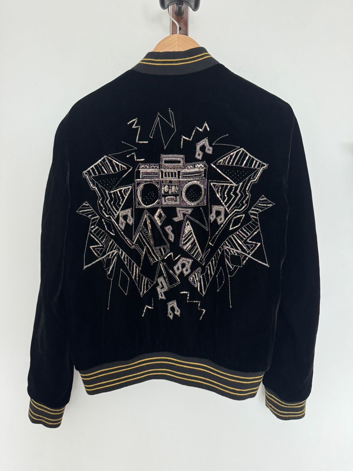 Velour sequins boombox teddy