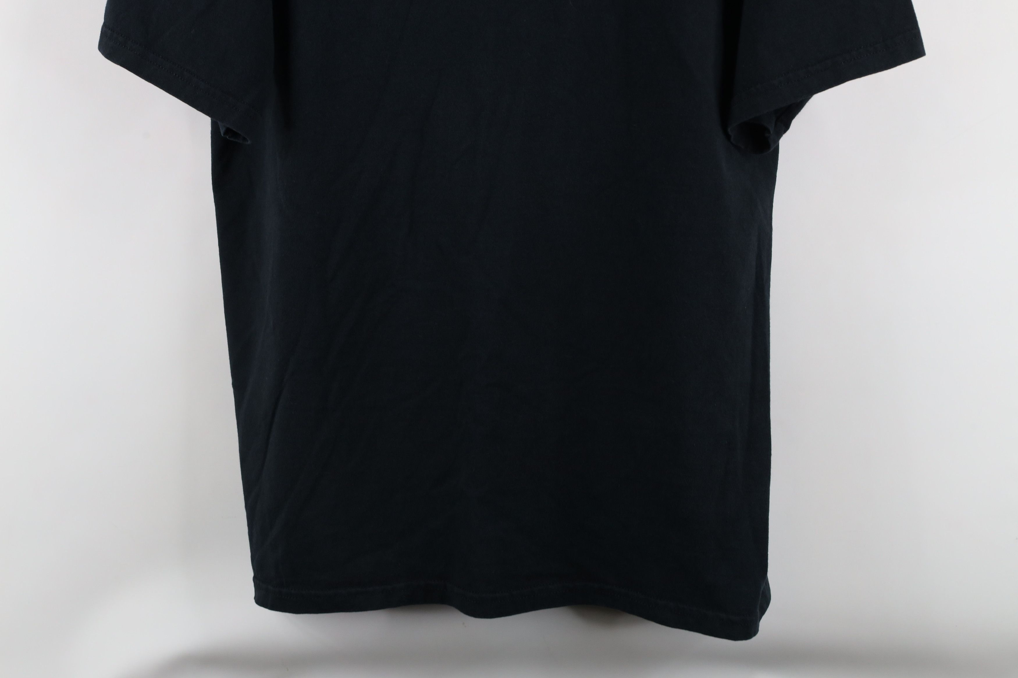 Vintage Vintage 90s Streetwear Heavyweight Cotton T-Shirt Black Size US L / EU 52-54 / 3 - 3 Thumbnail