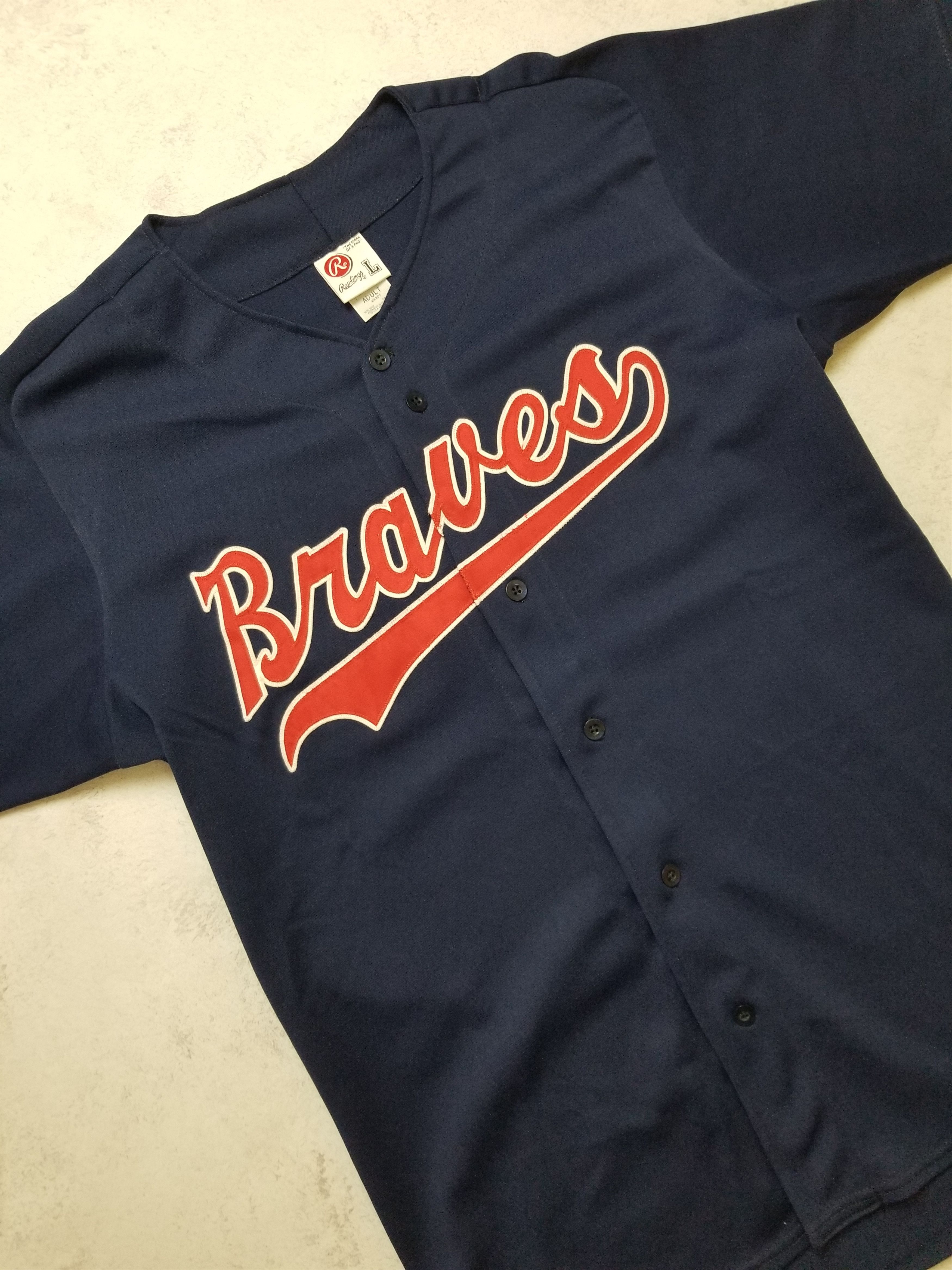 Other Rawlings Atlanta Braves #53 Baseball MLB Jersey Size US L / EU 52-54 / 3 - 12 Thumbnail