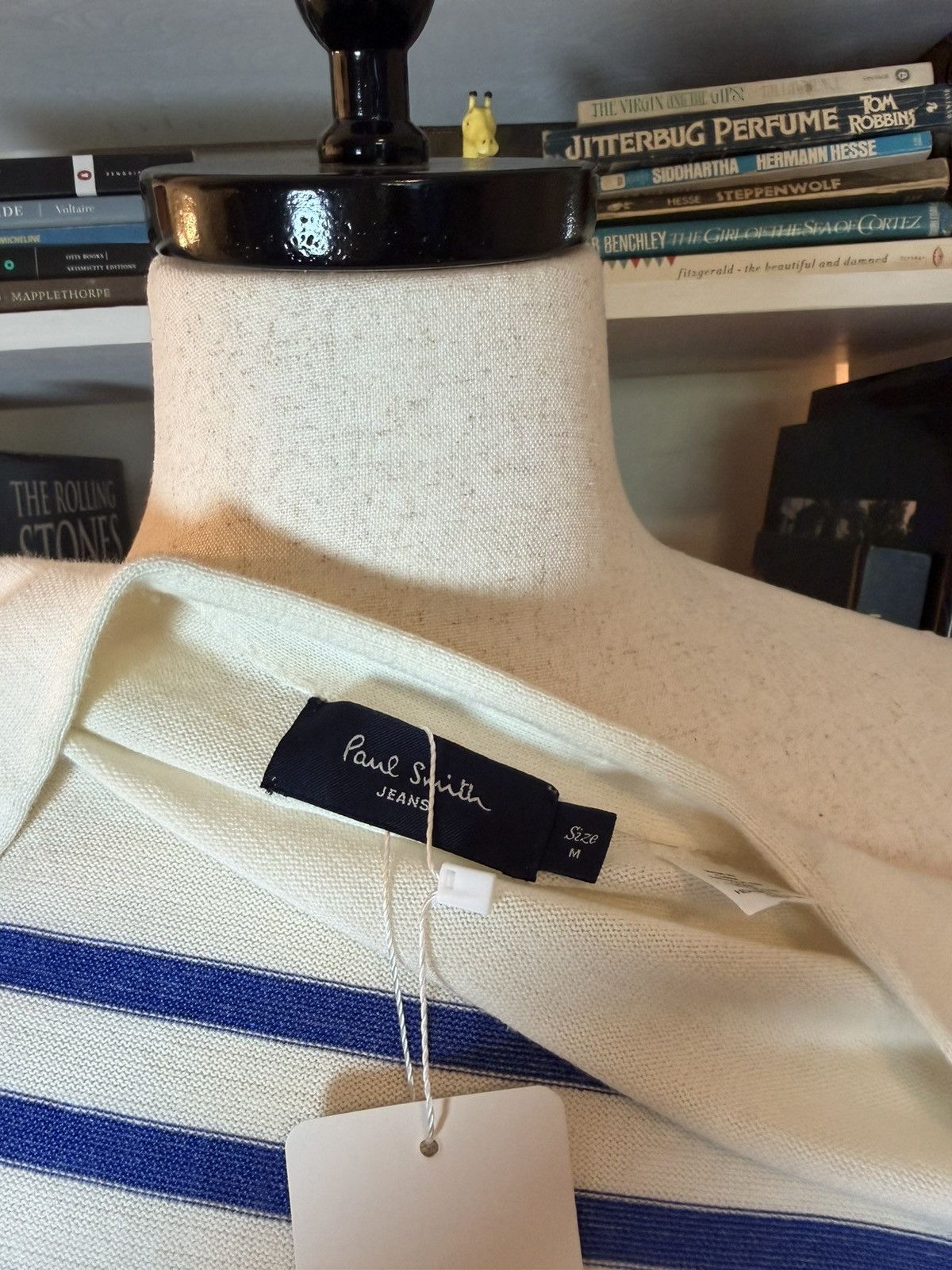 Paul Smith Paul Smith Jeans blue and white striped cardigan Size US M / EU 48-50 / 2 - 6 Thumbnail