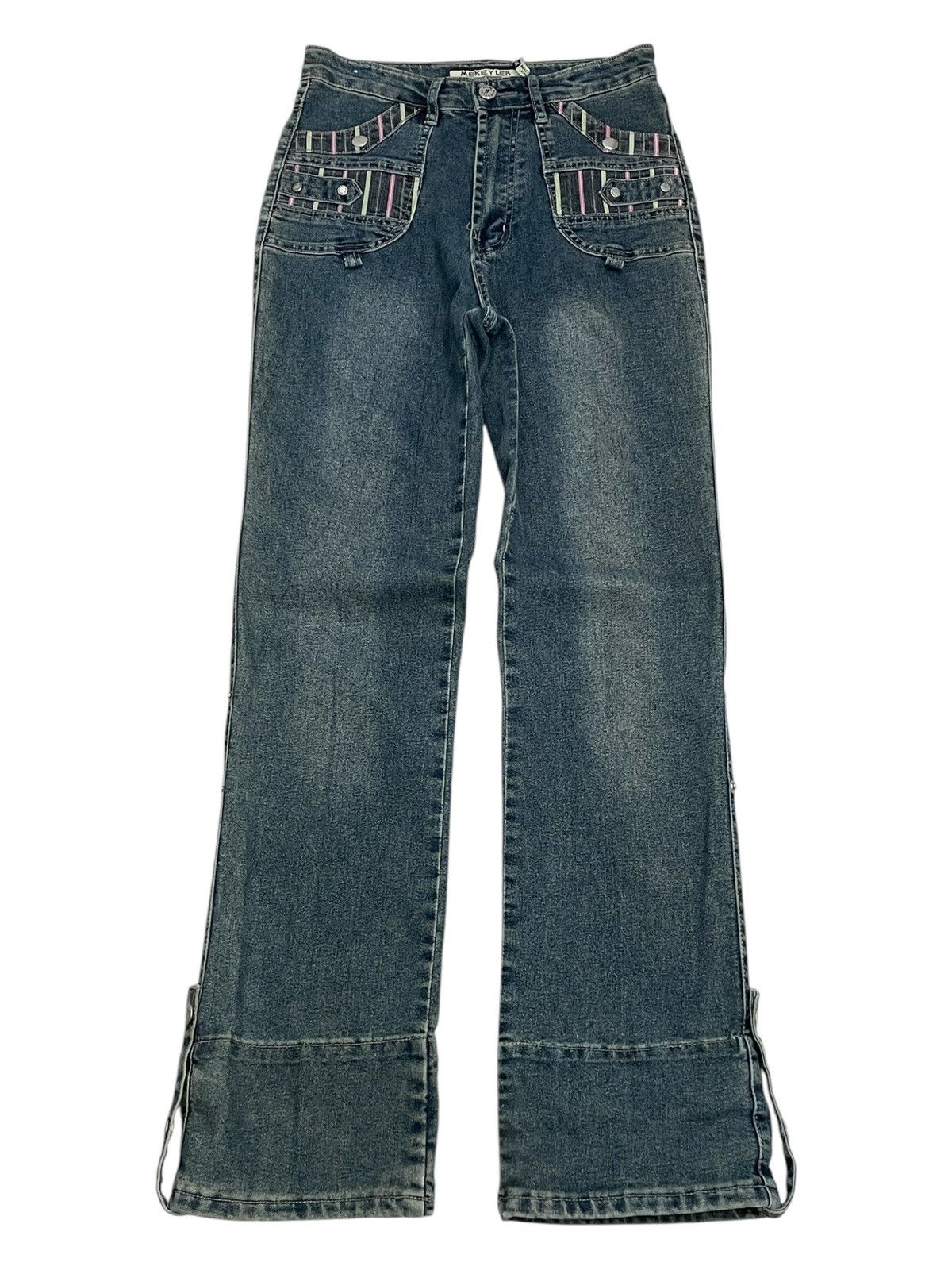 Hysteric Glamour × Japanese Brand Mekeyla Old Vintage Japanese Design 2 Length Seam Pants Size US 26 / EU 42 - 2 Thumbnail