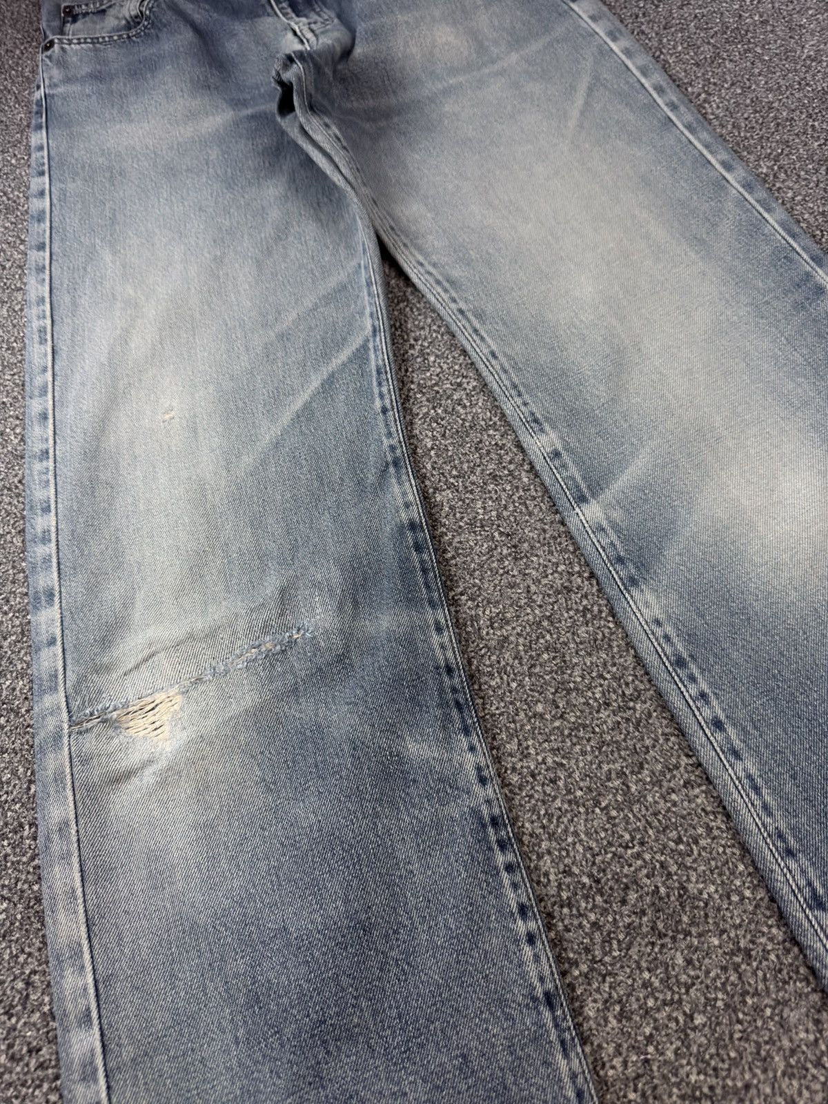Japanese Brand Vintage Japanese Fade Aging Bobson Straight Distressed Denim Size US 30 / EU 46 - 5 Thumbnail