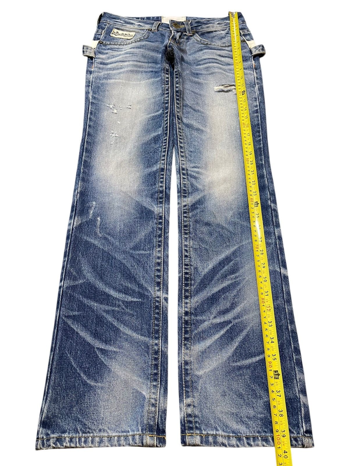 If Six Was Nine Vintage Japanese Brand Blue Faded Wash Style Jeans Size US 30 / EU 46 - 13 Thumbnail