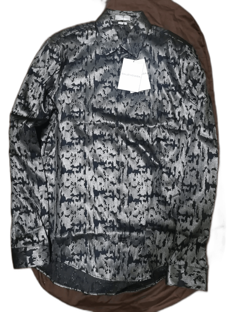 Balenciaga Balenciaga Runway Embroidered Long Sleeve Shirt Size US M / EU 48-50 / 2 - 1 Thumbnail