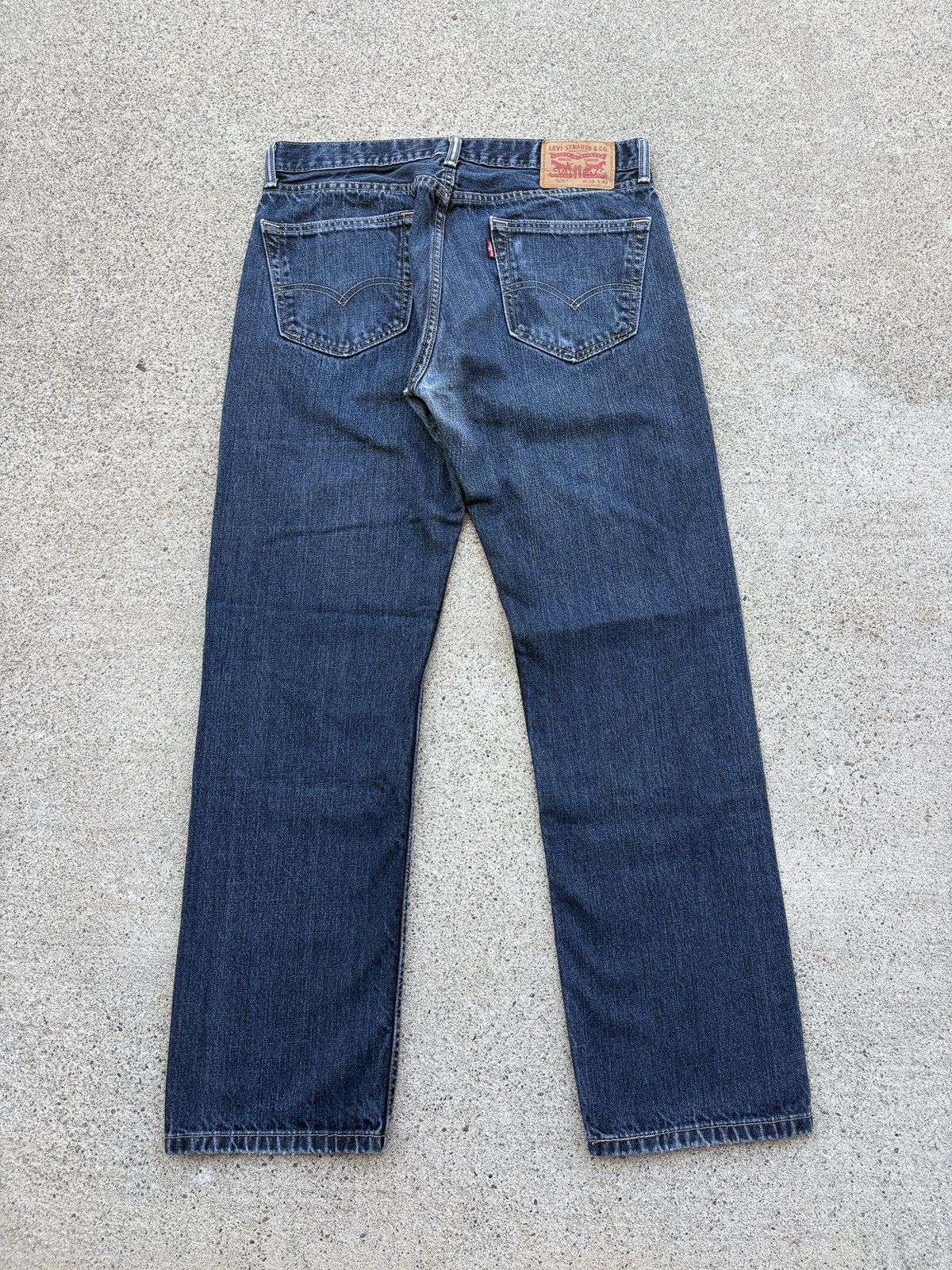 Levi's Vintage Y2K 505’ Levis Regular Fit M. Indigo Jeans Sz. 33x32 Size US 33 - 2 Thumbnail