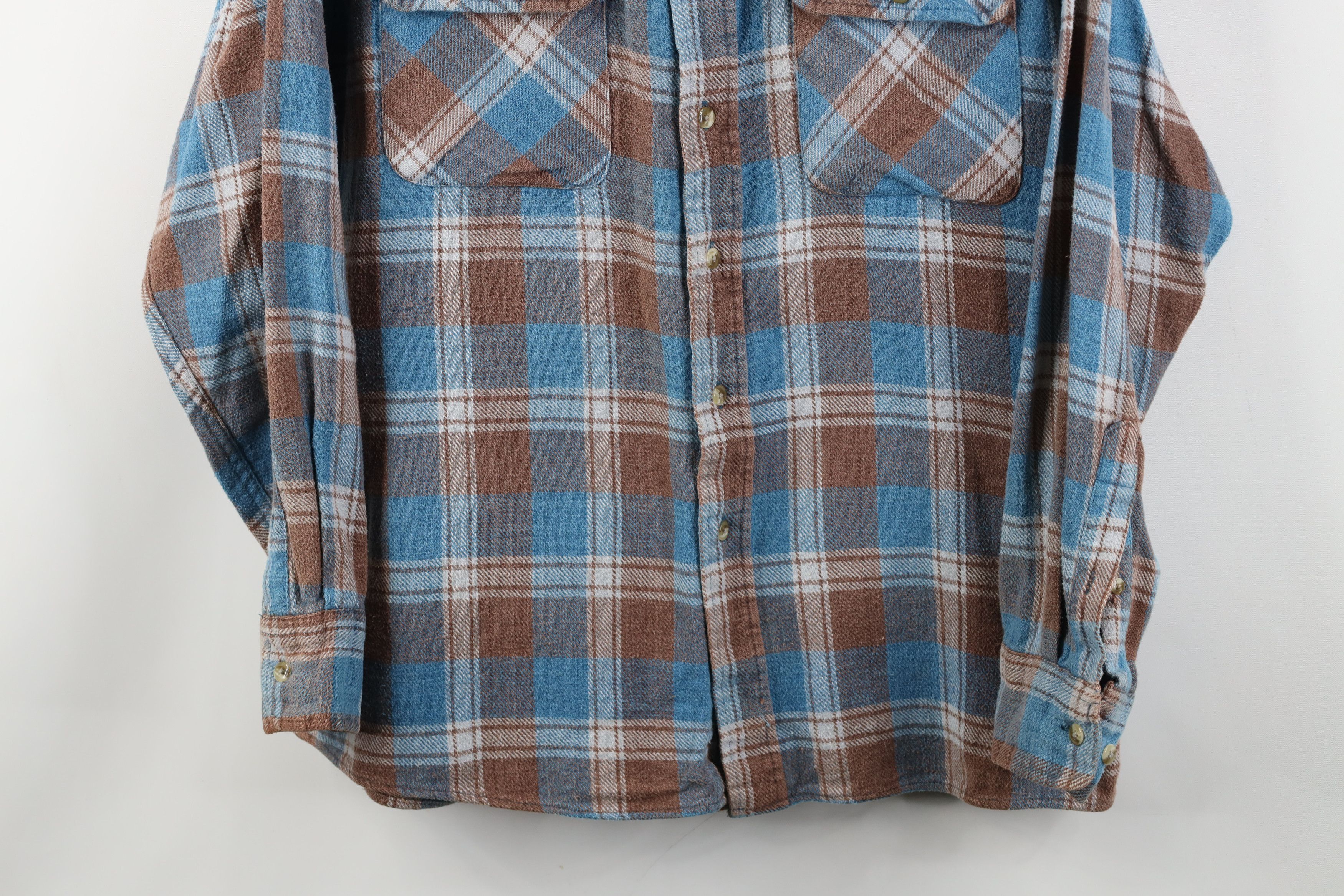 Vintage Vintage 90s Streetwear Single Needle Heavy Button Shirt Size US L / EU 52-54 / 3 - 3 Thumbnail