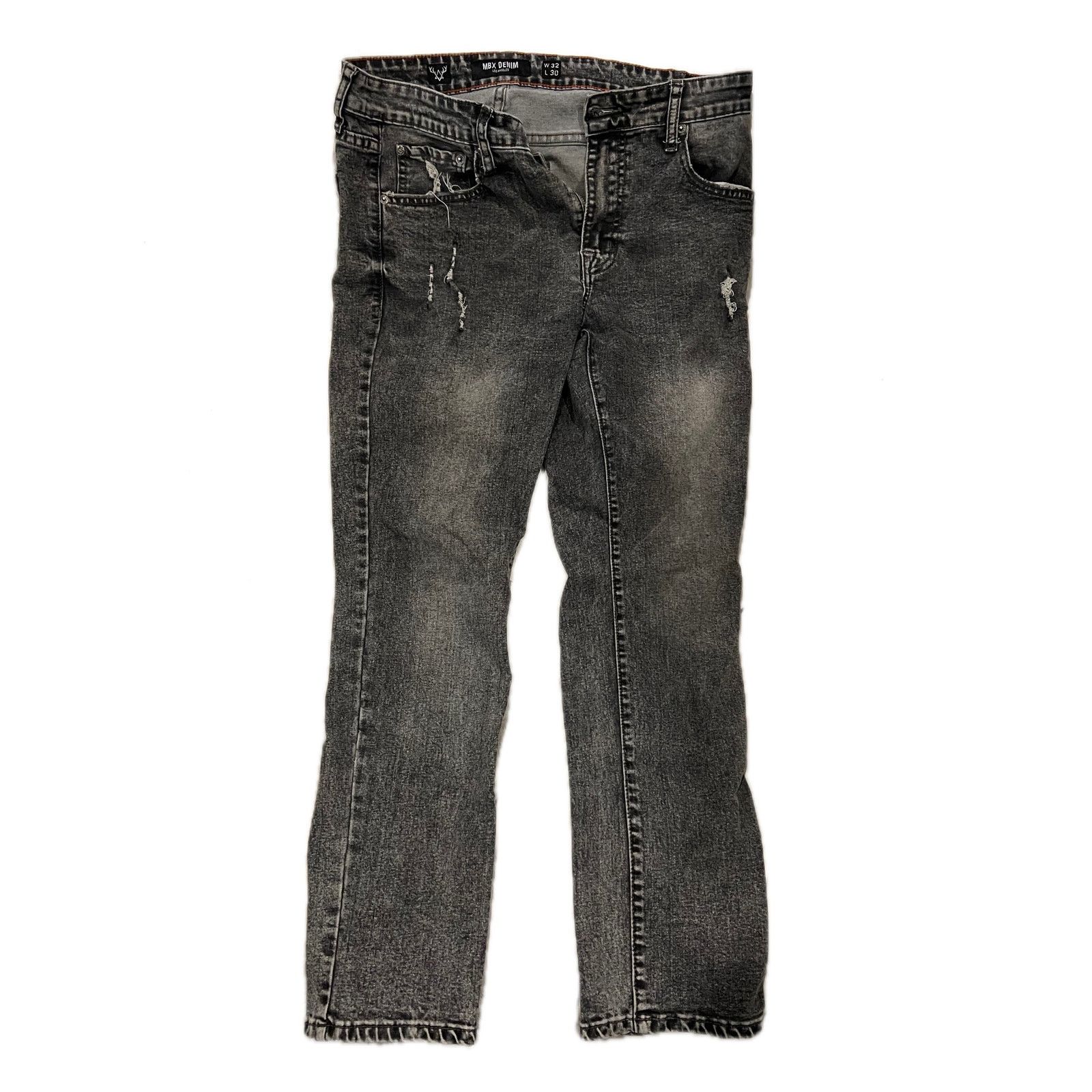 MBX MBX Denim Straight Leg Charcoal Gray Mens 32x30 Size US 32 / EU 48 - 1 Thumbnail