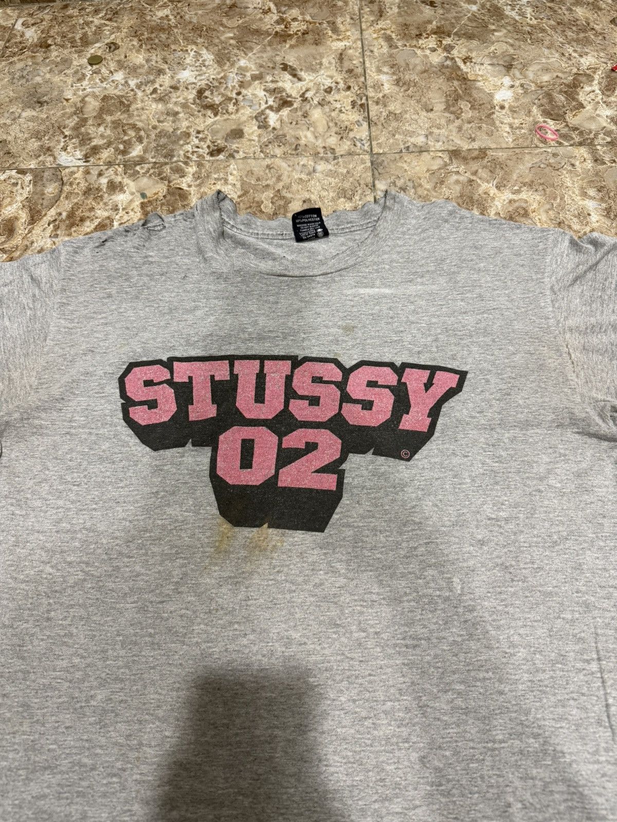 Stussy Stussy LV Louis Vuitton monogram parody short sleeve