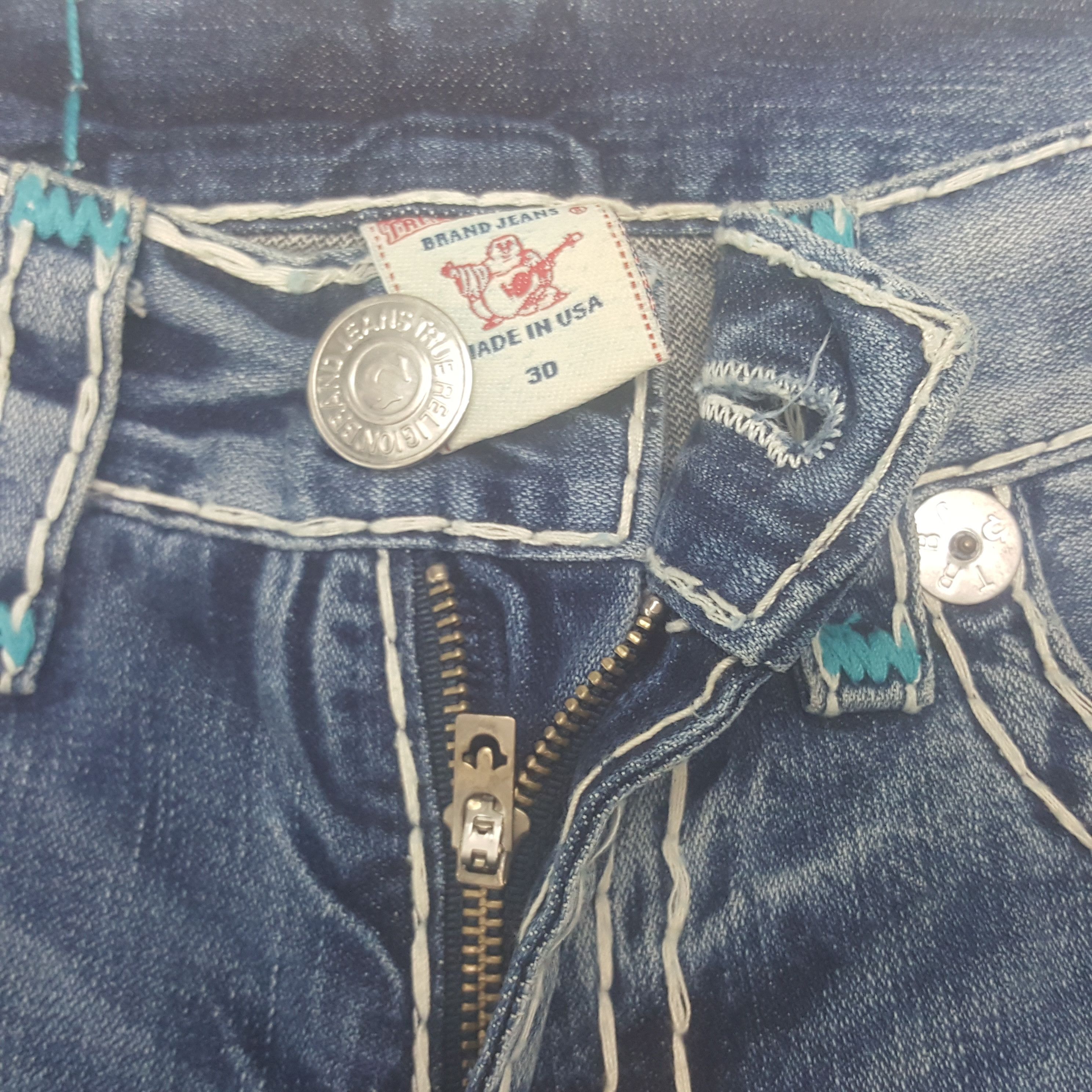 True Religion Vintage True Religion American Denim Jeans C297N30 Size US 31 - 7 Thumbnail