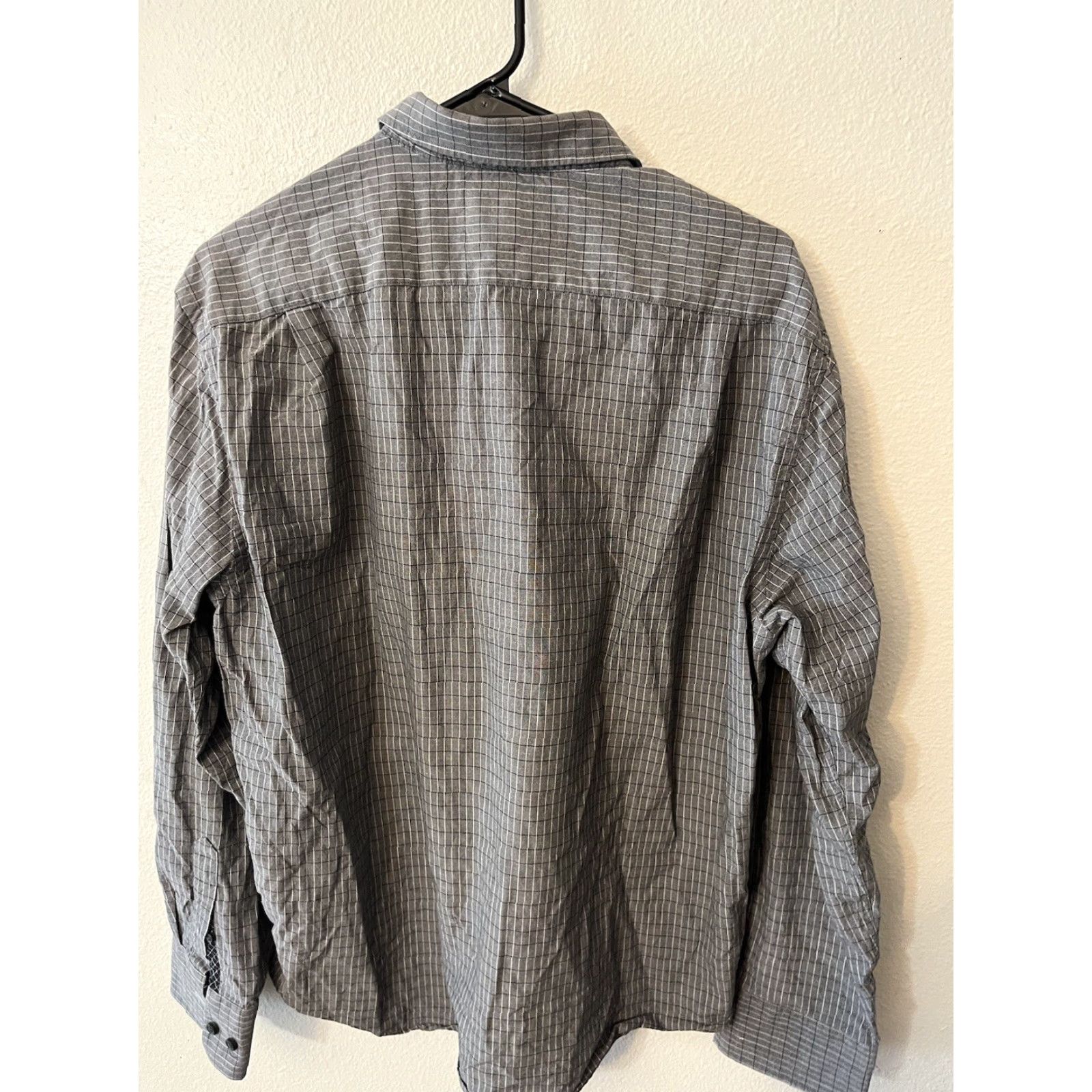 Vintage Marc New York Mens Shirt Long Sleeve Gray Plaid Button Down Size Large 16.5 Size US L / EU 52-54 / 3 - 2 Thumbnail