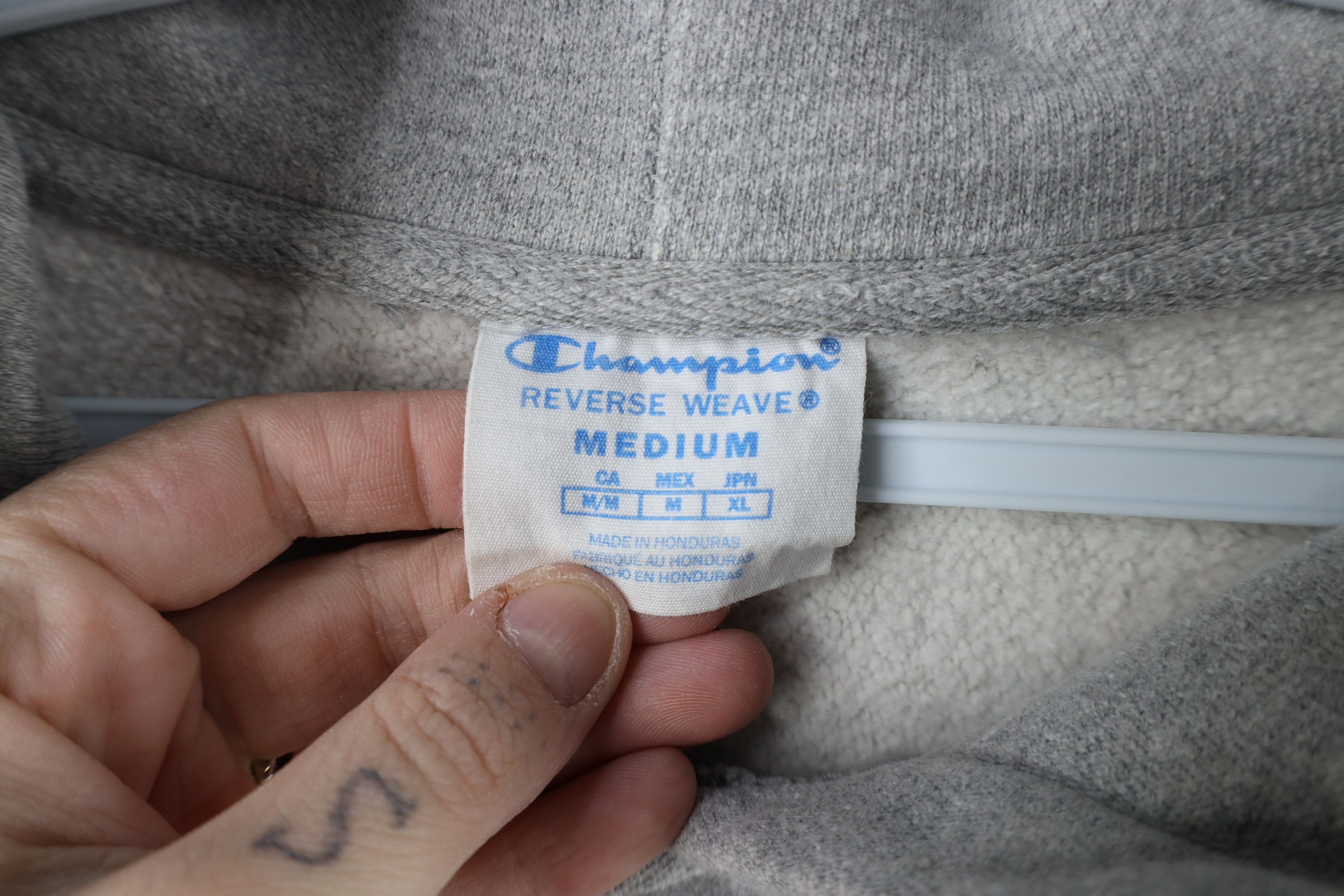 Champion × Vintage Champion Reverse Weave Heavyweight Hoodie Sweatshirt Gray Size US M / EU 48-50 / 2 - 9 Thumbnail