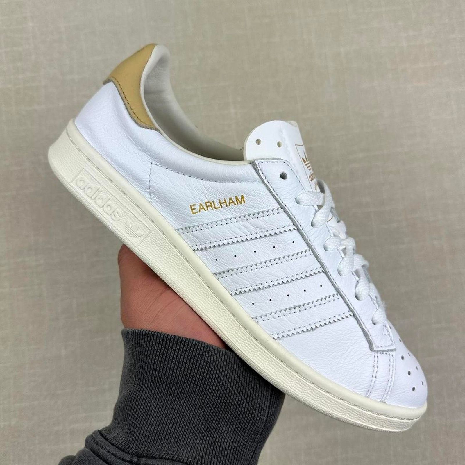 Adidas 2021 Adidas Earlham Leather "White Gold" Size US 9 / IT 39 - 1 Thumbnail