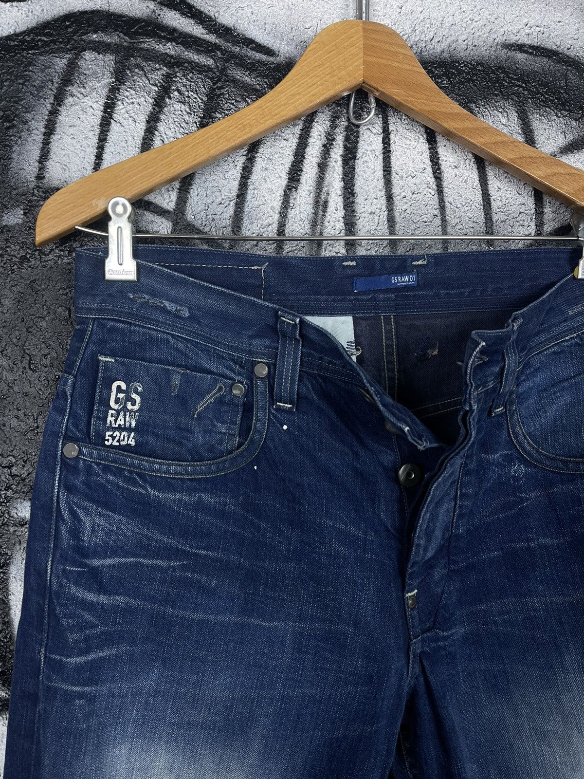 G-Star × Vintage G Star RAW 01 Attacc Straight Vintage Jeans Men’s Size 32/32 Size US 32 / EU 48 - 8 Thumbnail