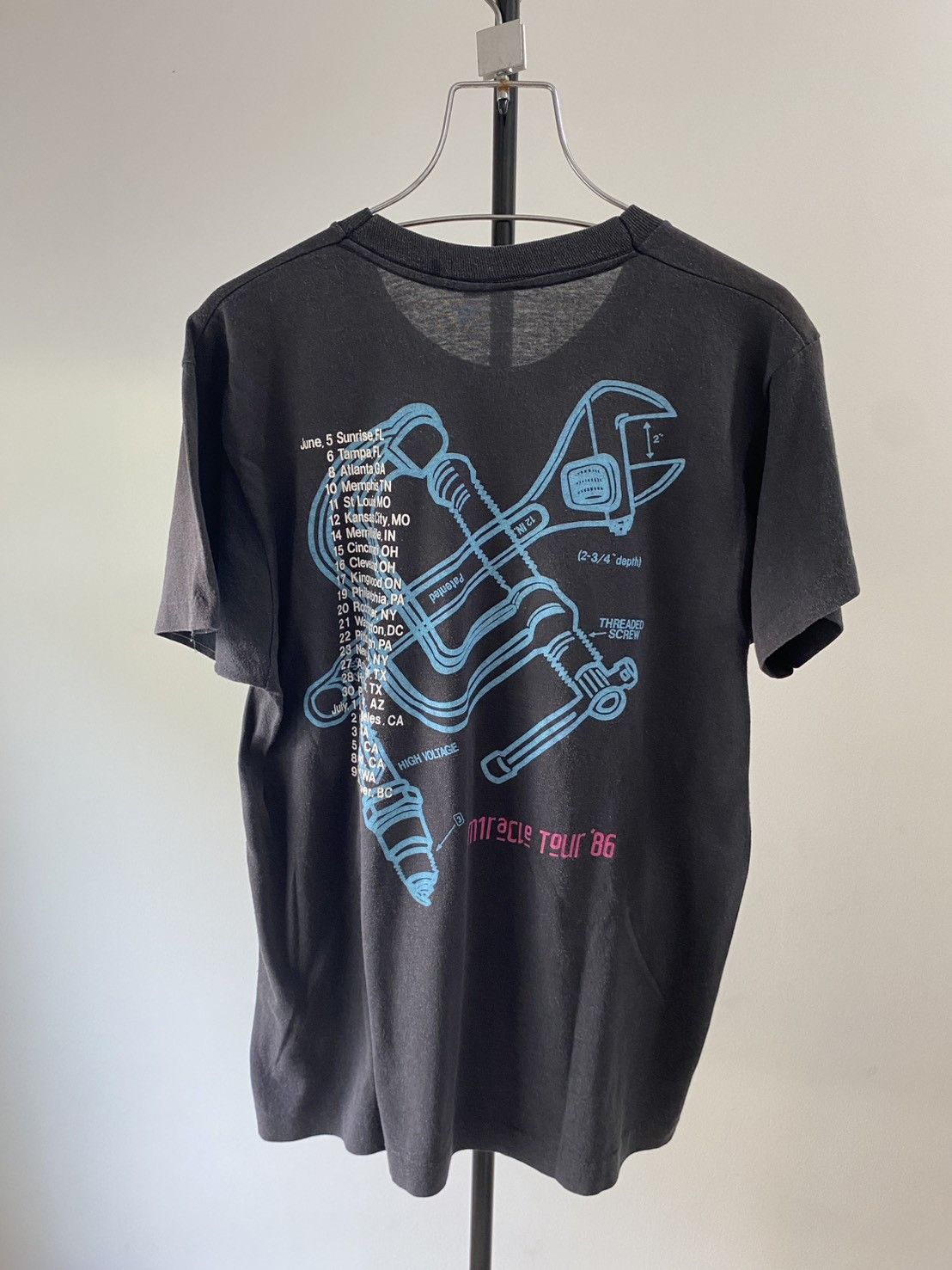 Band Tees RARE Vintage 80s Mike + The Mechanics Tour Promo Tee Size US M / EU 48-50 / 2 - 5 Thumbnail