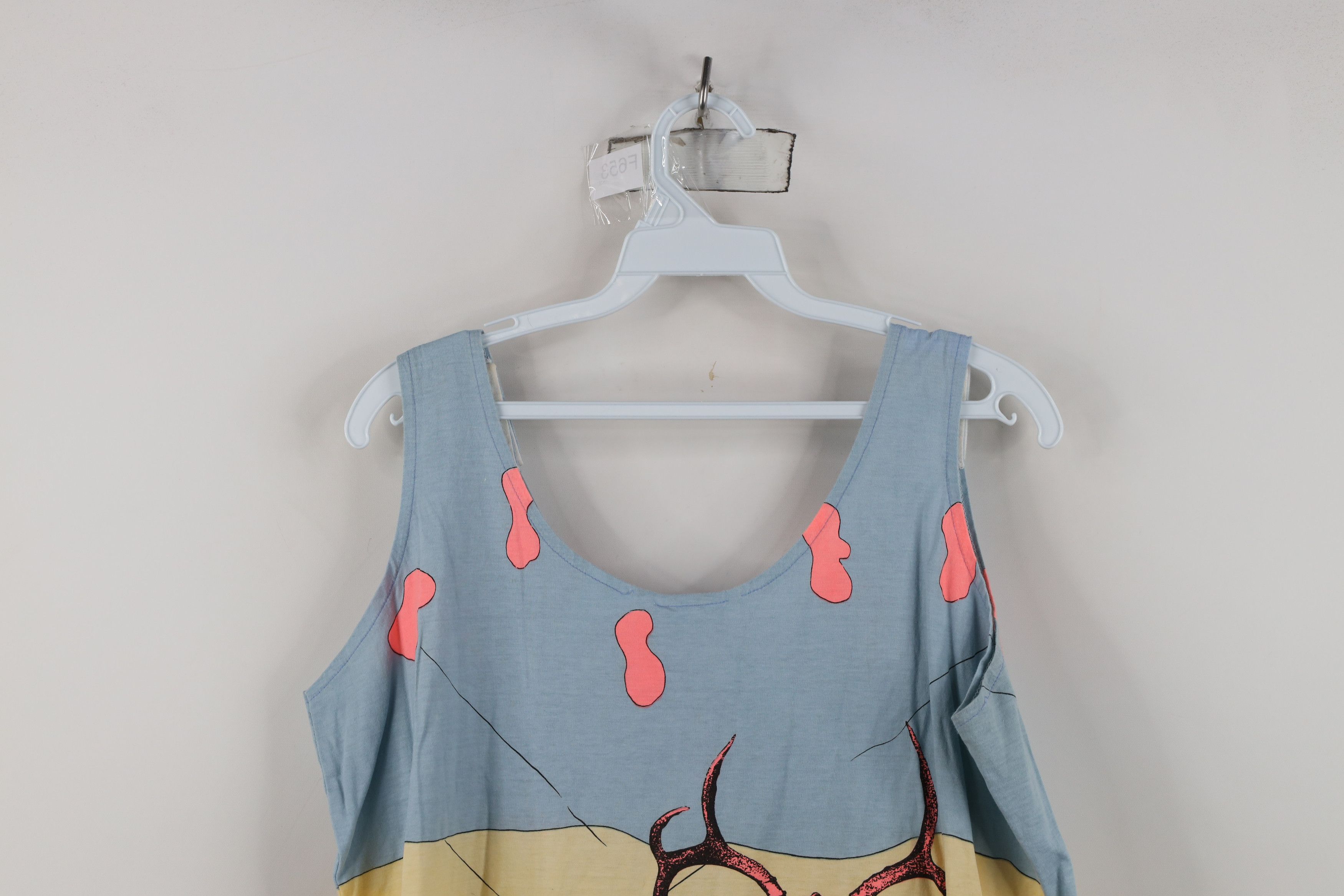 Vintage Vintage 90s Streetwear Art Antler Skull Tank Top T-Shirt Size L / US 10 / IT 46 - 13 Thumbnail