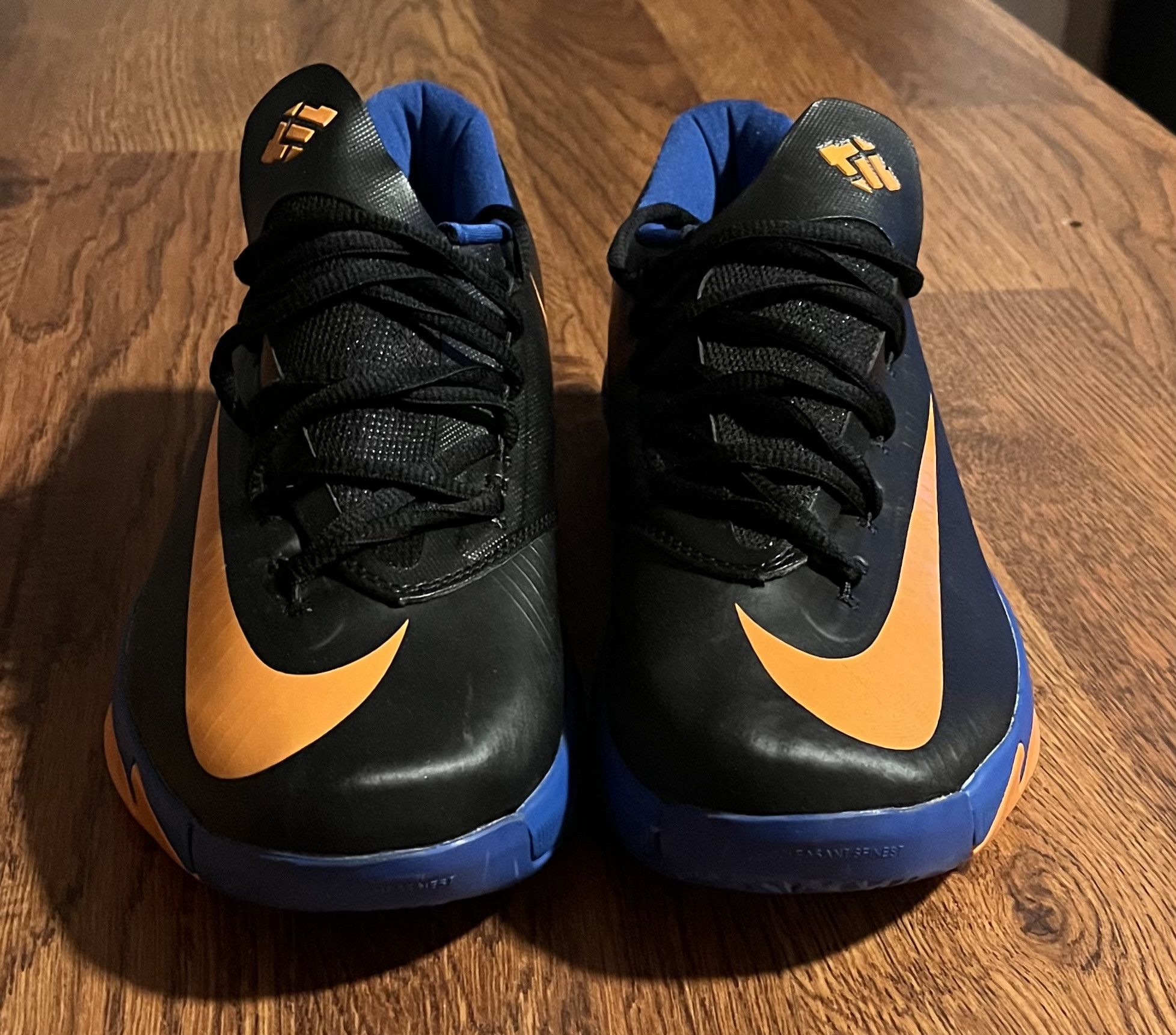 Nike Nike KD 6 OKC Black Team Orange Photo Blue Basketball Shoes Size US 7.5 / EU 40-41 - 2 Thumbnail