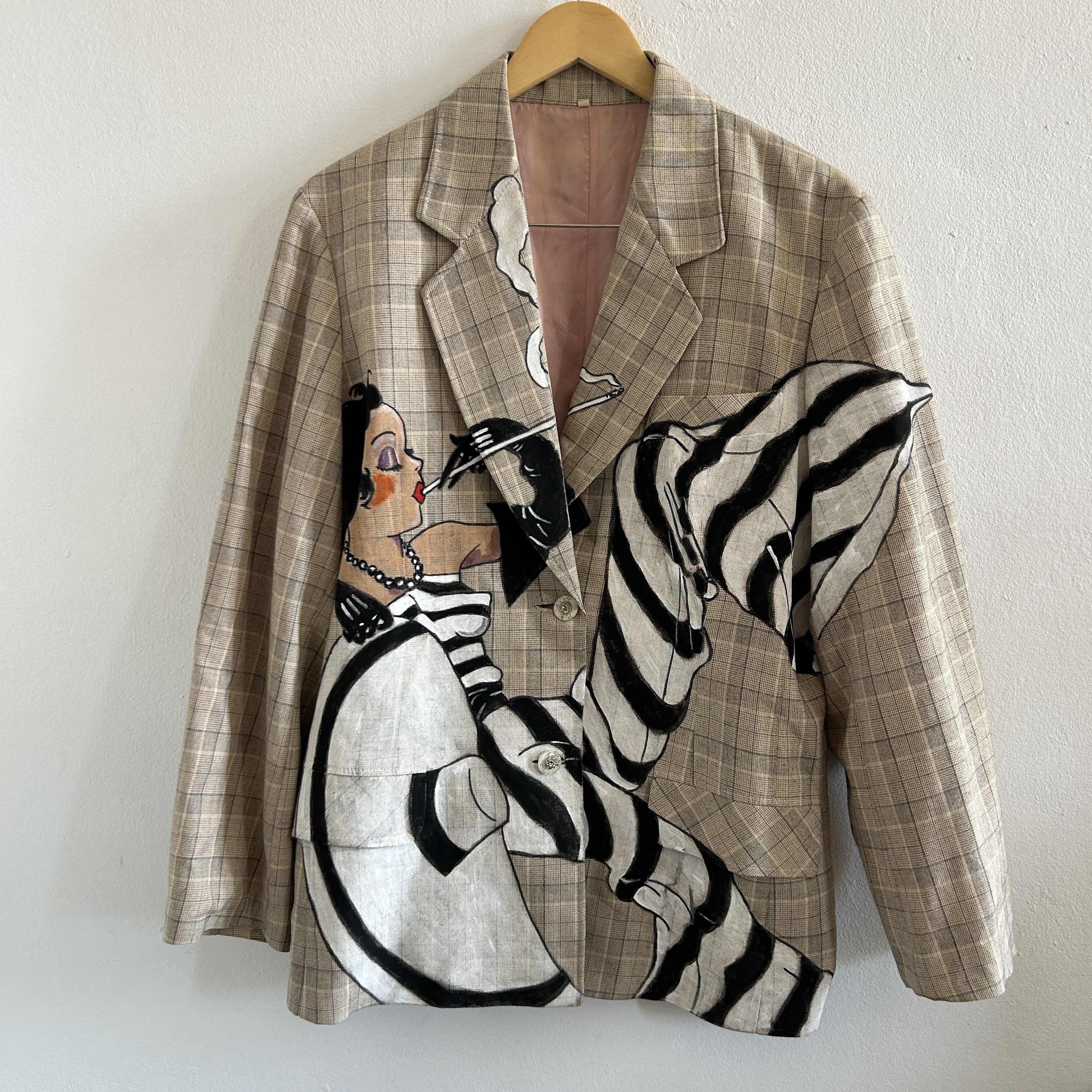Custommade Custom made Hand Painted Art Deco Blazer Size XL / US 12-14 / IT 48-50 - 19 Thumbnail