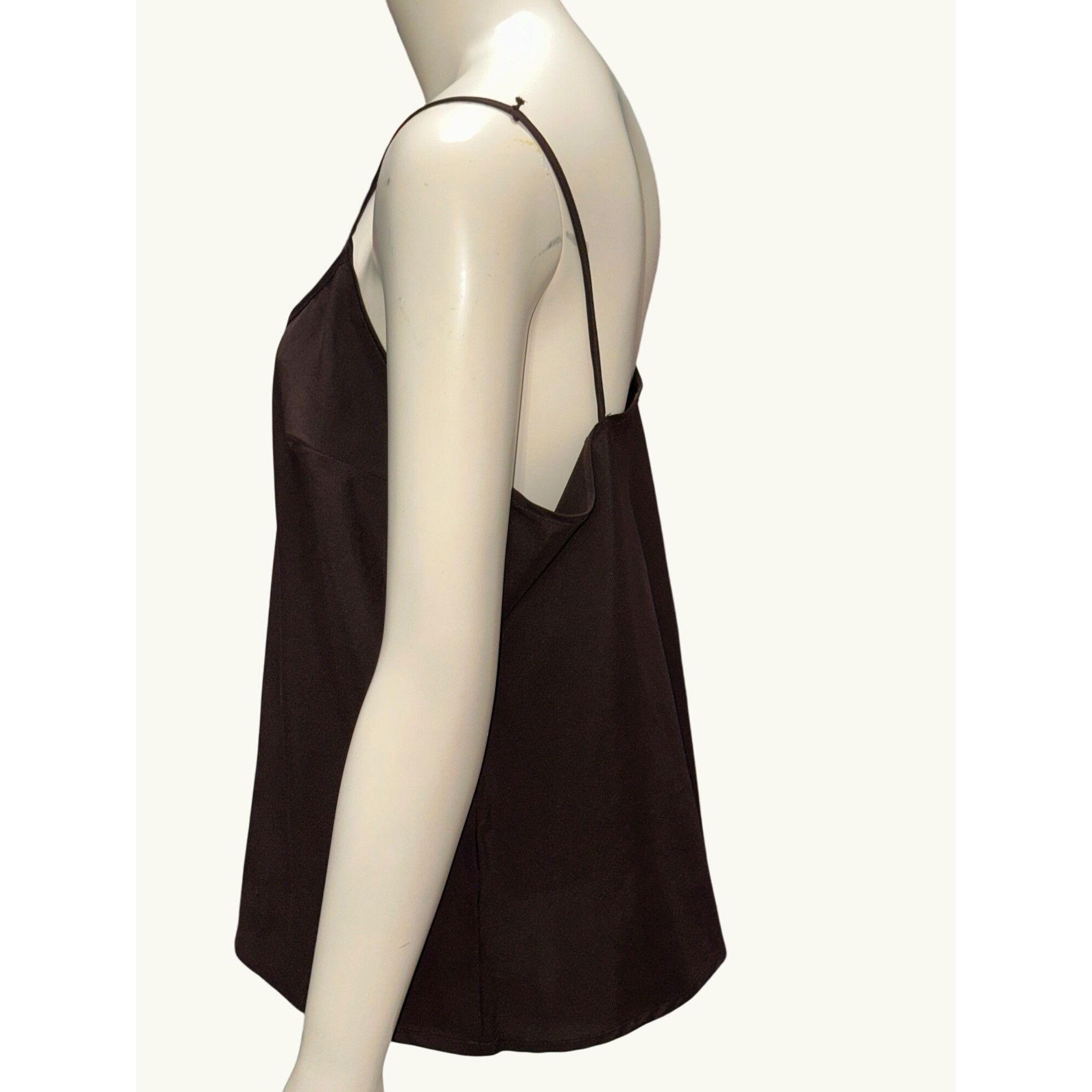 Other CCC Brown Sleeveless Camisole Top Petite Large All Polyester Size S / US 4 / IT 40 - 2 Thumbnail
