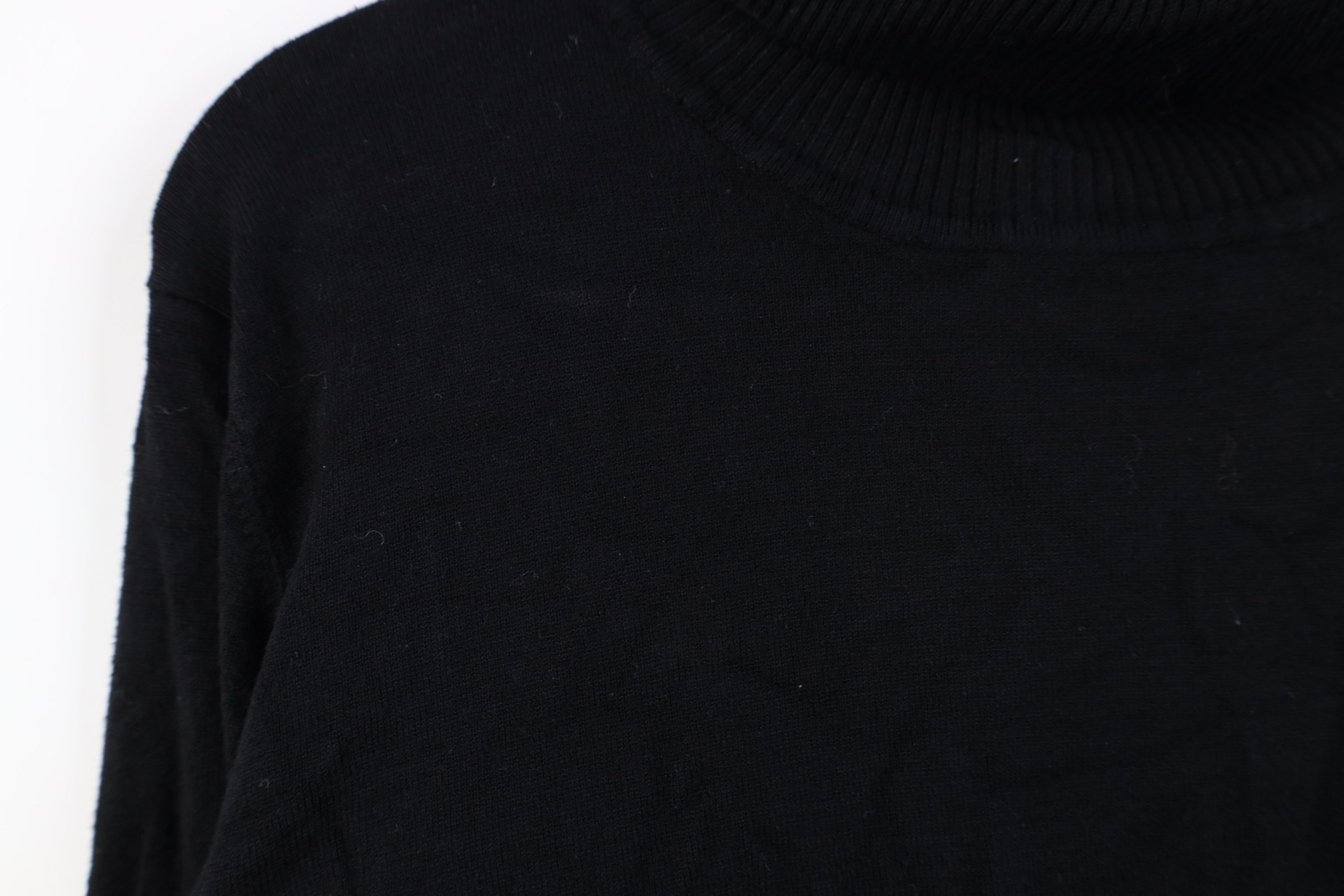 Calvin Klein Vintage 90s Y2K Calvin Klein Knit Turtleneck Sweater Black Size XL / US 12-14 / IT 48-50 - 5 Thumbnail