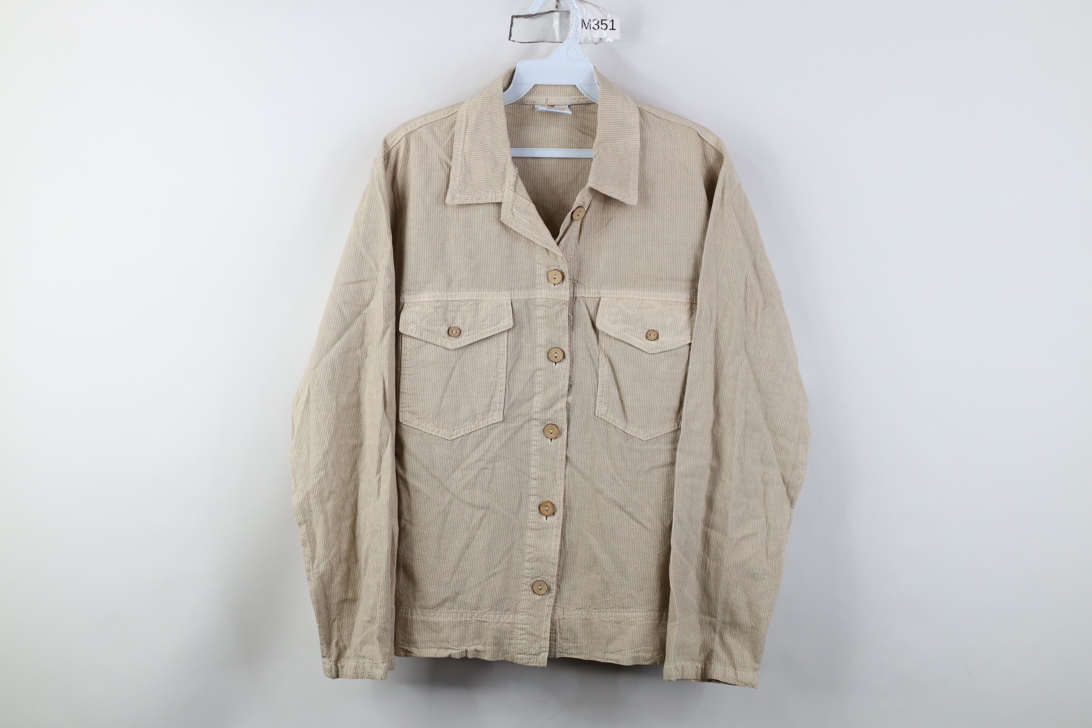 Vintage Vintage 90s Streetwear Cotton Shirt Trucker Jacket Jac USA Size M / US 6-8 / IT 42-44 - 1 Thumbnail