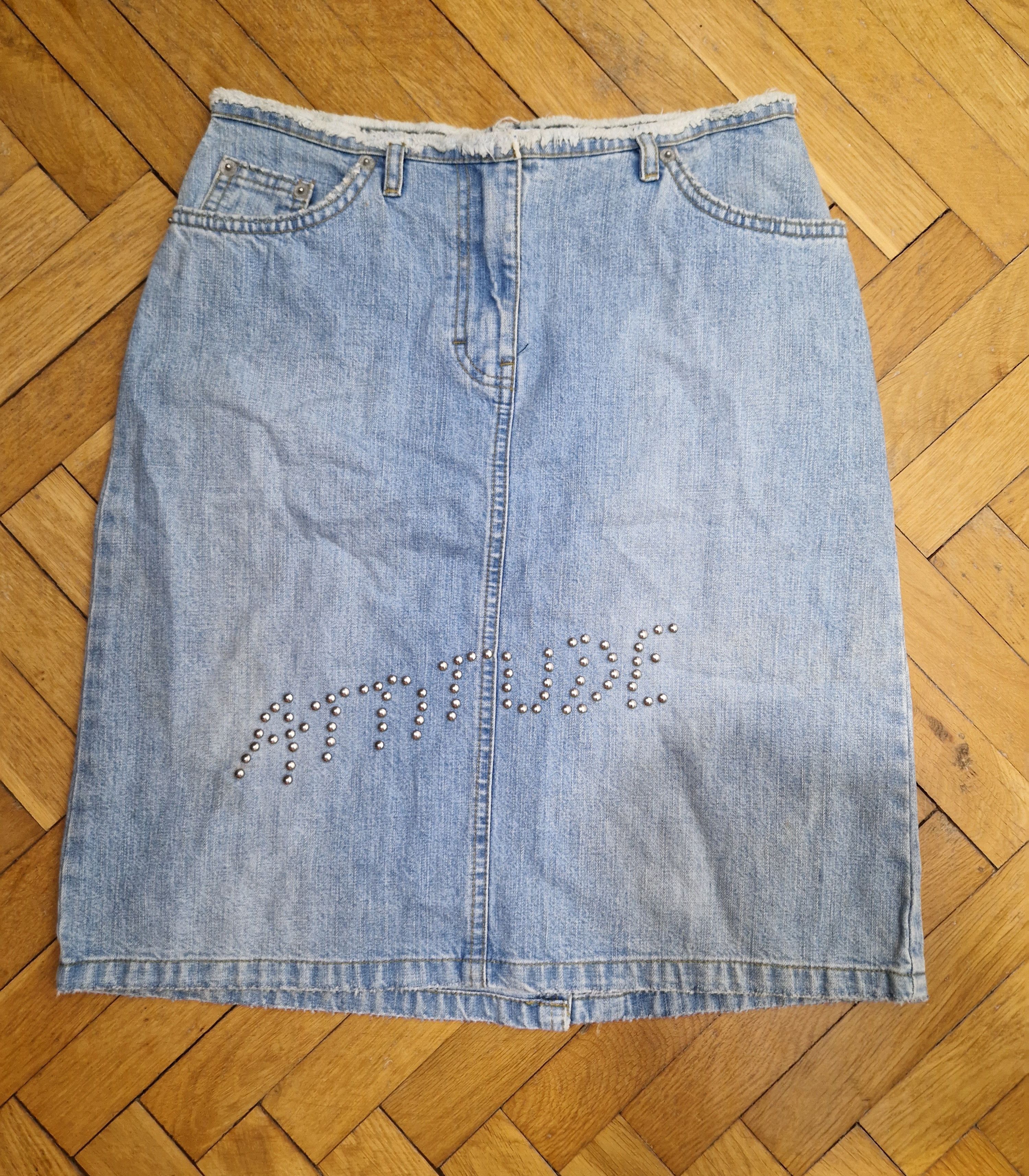 If Six Was Nine × Vintage vintage y2k attitude avant garde japanese denim mini skirt Size 26" / US 2 / IT 38 - 3 Thumbnail
