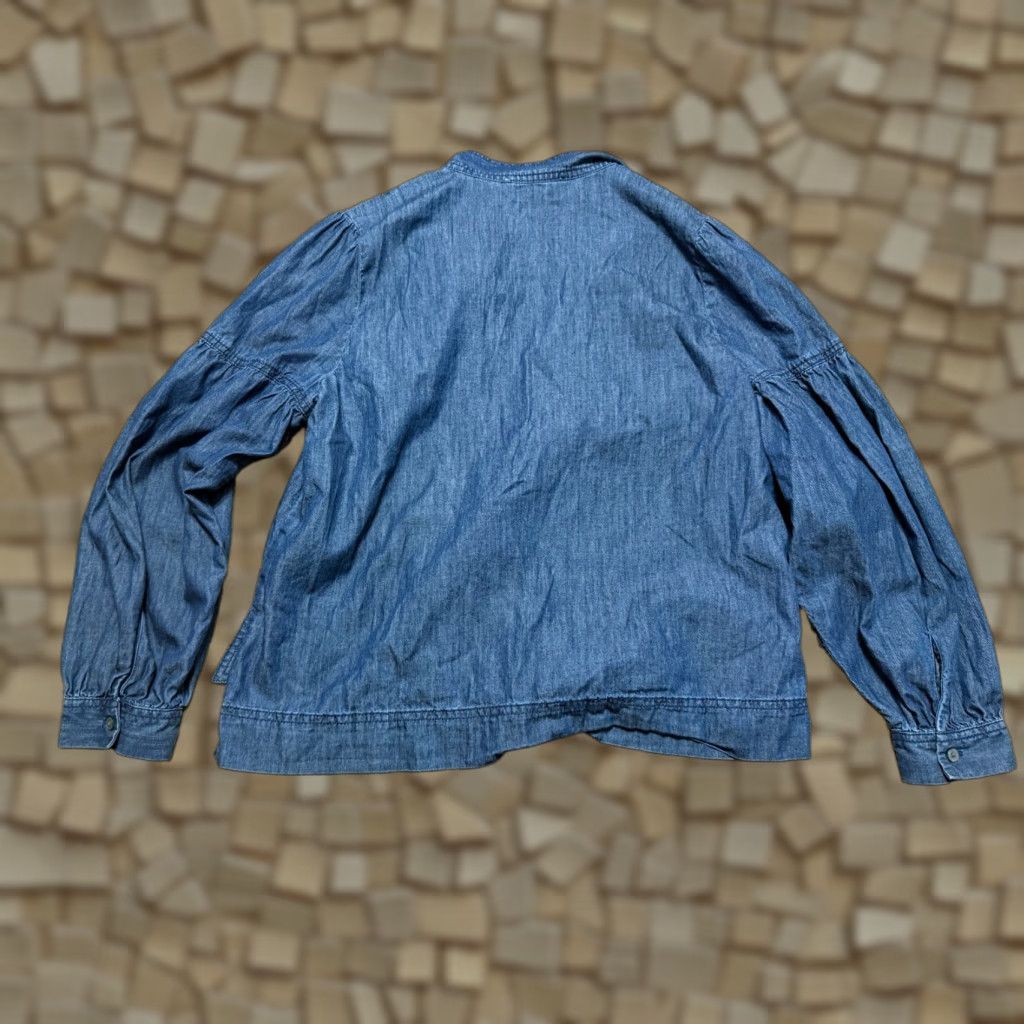 Loft VINTAGE? No. (But not vintage) Loft Shirt Women L Blue Long Sleeve V-Neck Shirt Size L / US 10 / IT 46 - 1 Thumbnail