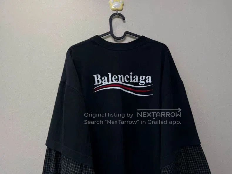 Balenciaga Balenciaga Black Coke Layered Long Sleeve. Size US L / EU 52-54 / 3 - 5 Thumbnail
