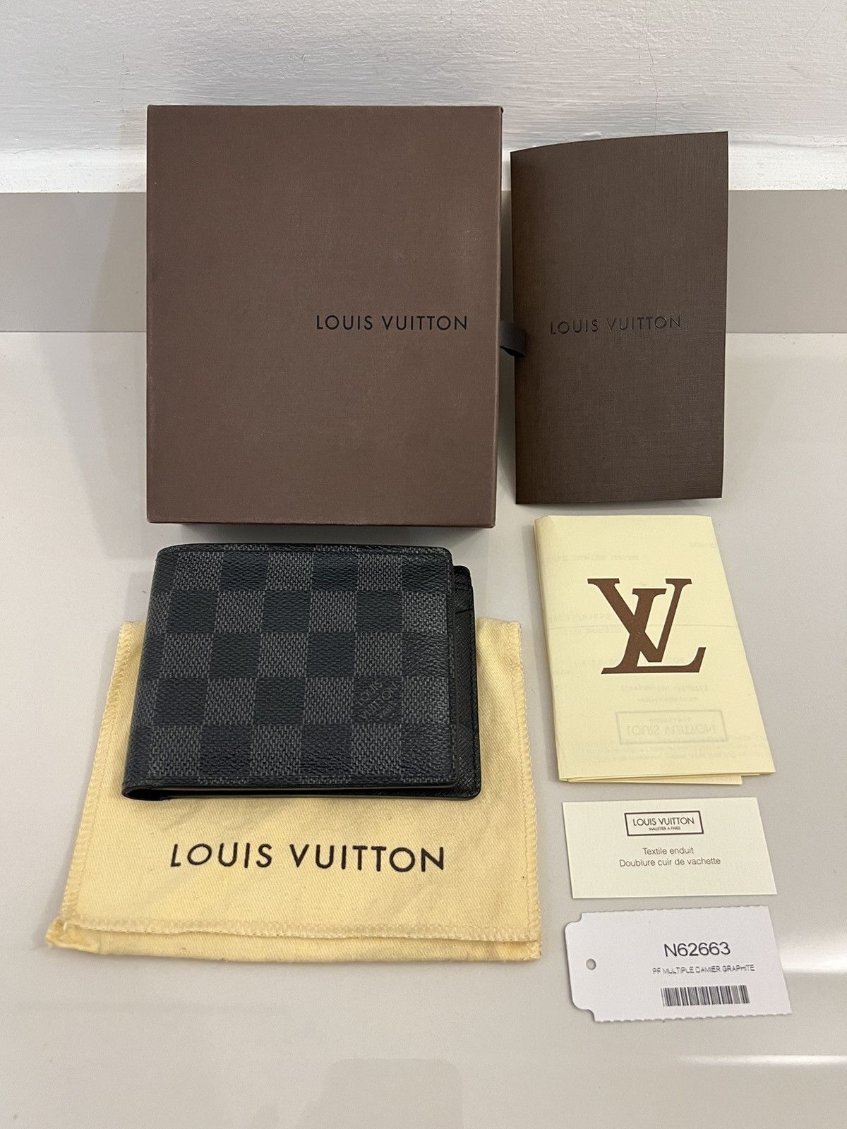 Louis Vuitton LV Louis Vuitton Multiple Wallet Damier Ebene (N60895) Size ONE SIZE - 1 Thumbnail