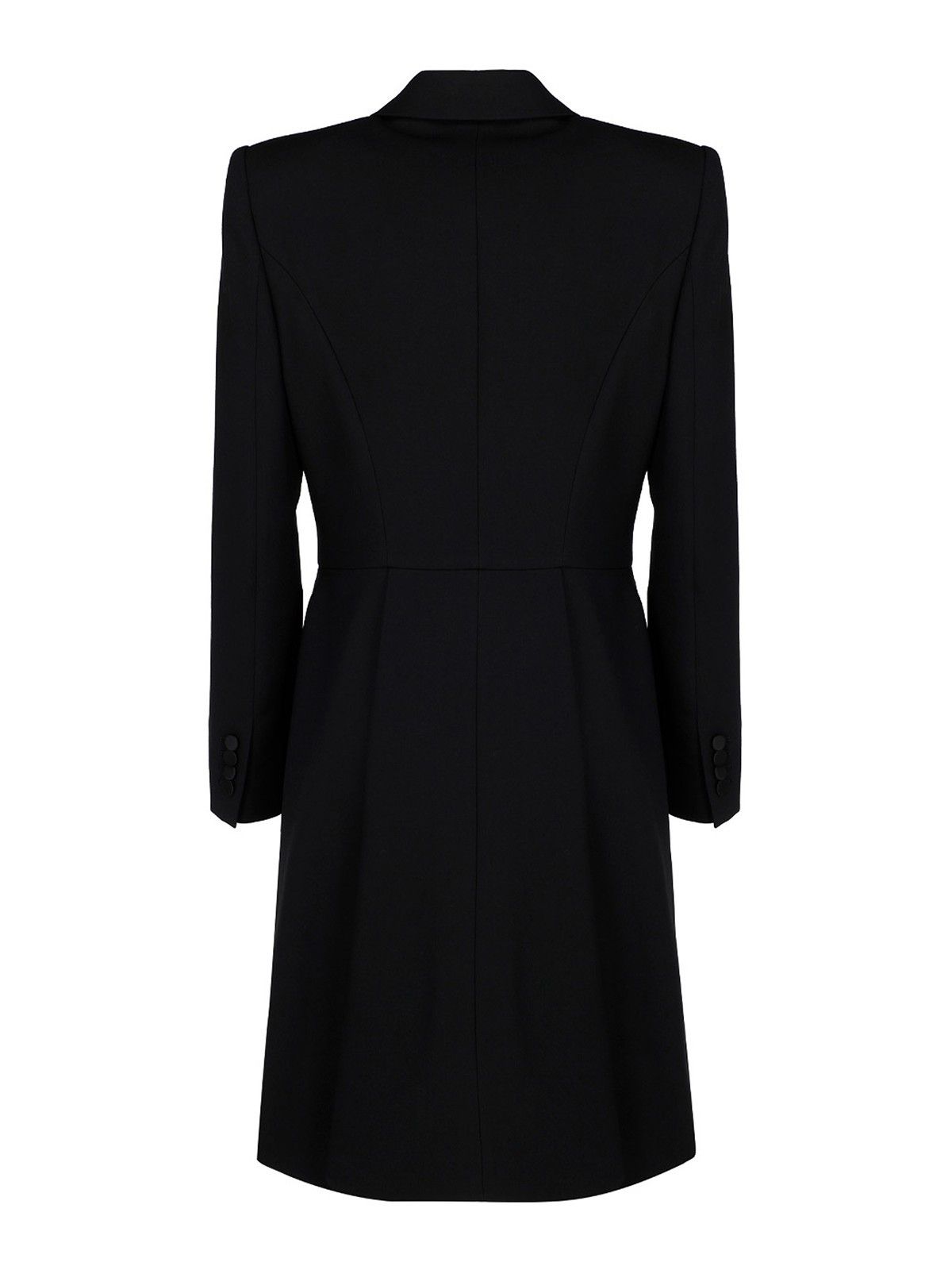 Alexander McQueen o1y0325 Coat in Black Size S / US 4 / IT 40 - 2 Thumbnail