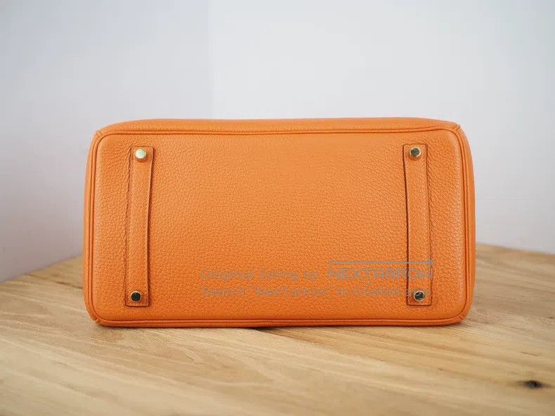 Hermes Hermes Orange gold button frame O engraving Size ONE SIZE - 3 Thumbnail