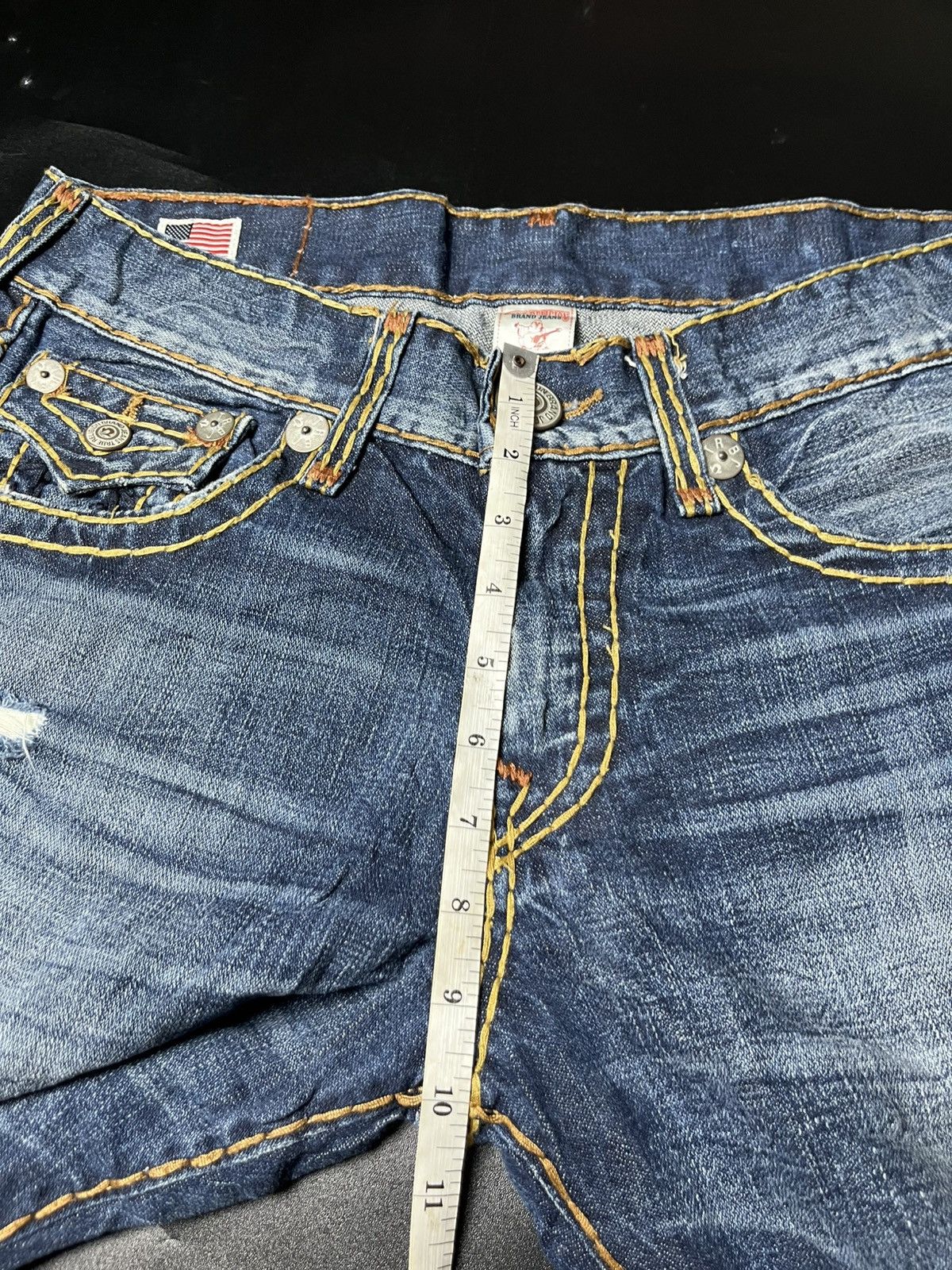 If Six Was Nine TRUE RELIGION TRUE FLARE JEANS Size US 31 - 18 Thumbnail