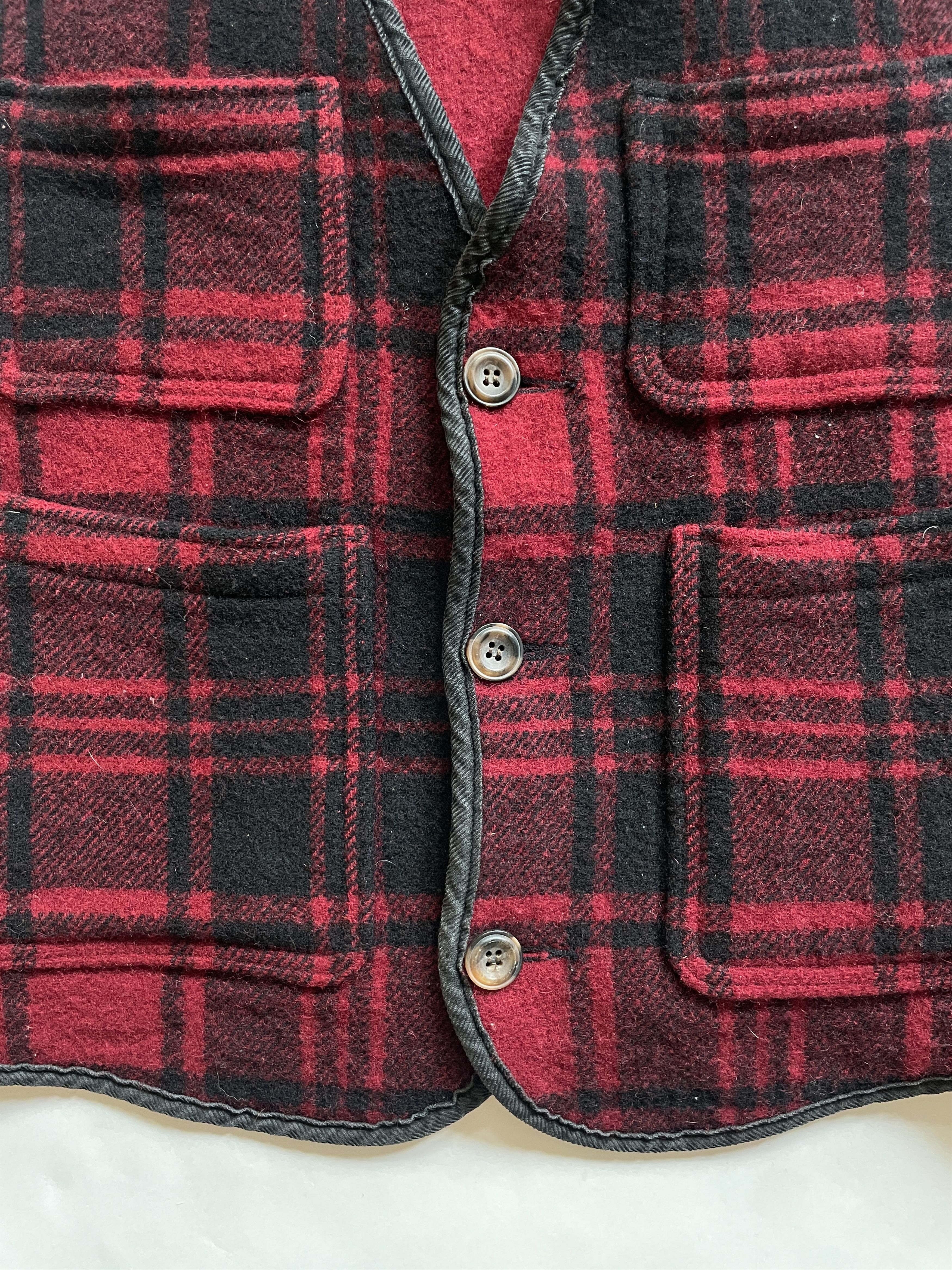 Woolrich Woolen Mills 1990s Woolrich Red Plaid Vest Size US L / EU 52-54 / 3 - 2 Thumbnail
